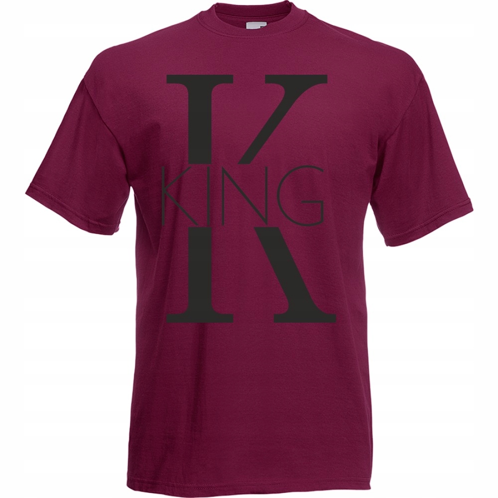 

Koszulka king król dla par S burgund