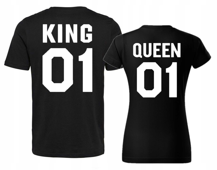 

Zestaw Koszulek Dla Par King & Queen Prezent