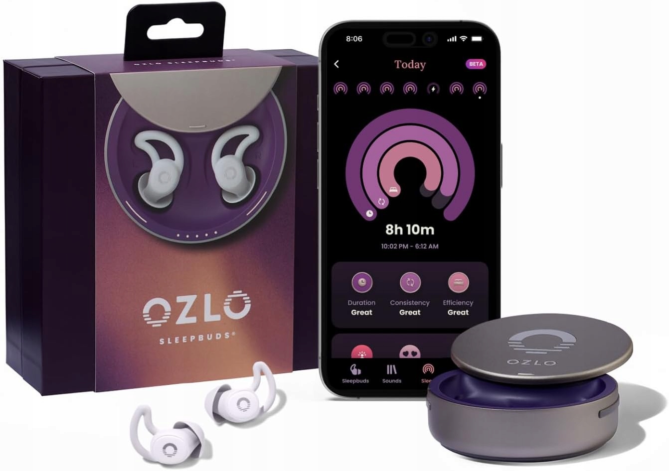 Bezdrátová Sluchátka Do Uší Ozlo Sleepbuds Do Uší Pro Spaní Bluetooth