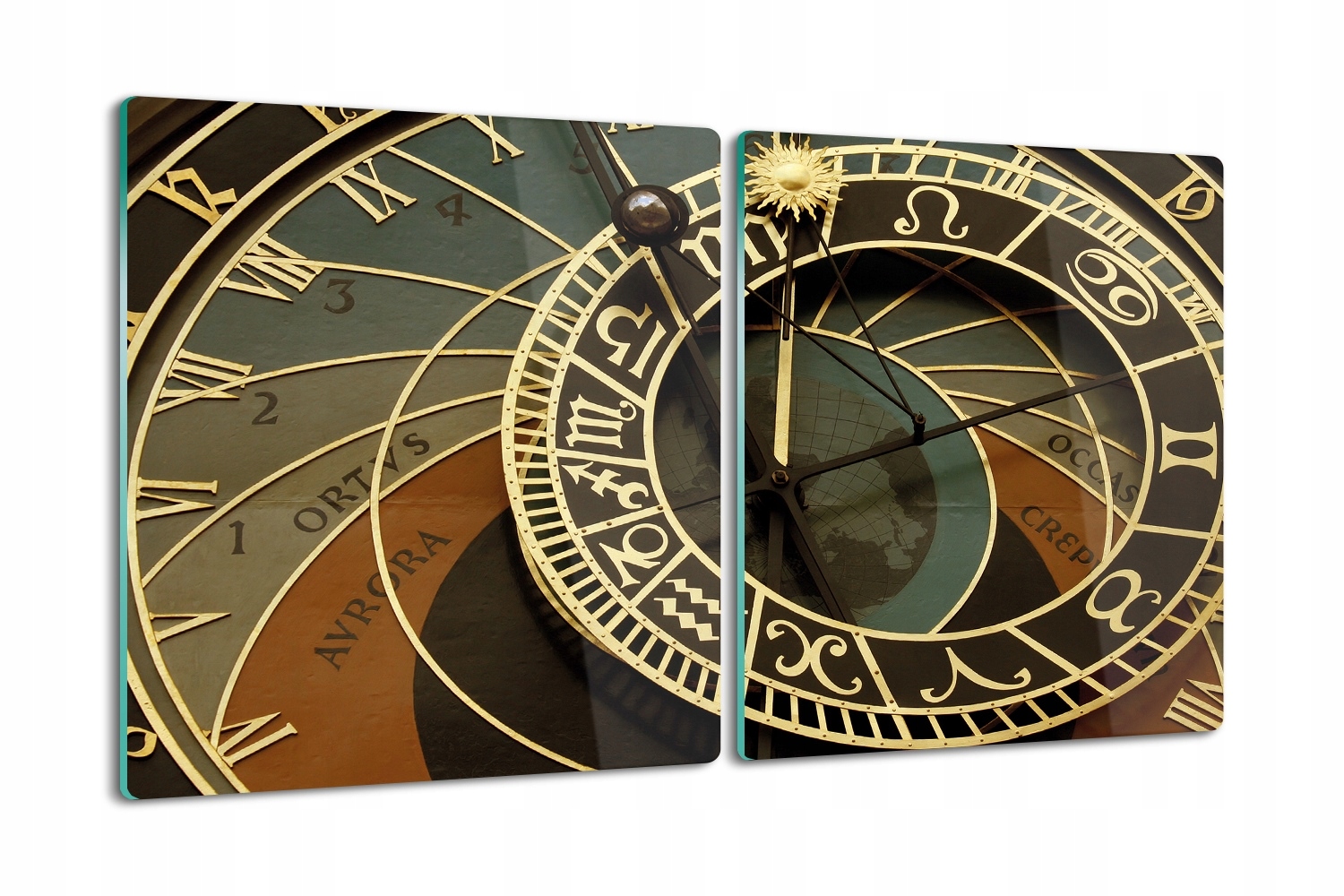 Skleněná kuchyňská deska na krájení jako Dárek 2x40x52 Orloj