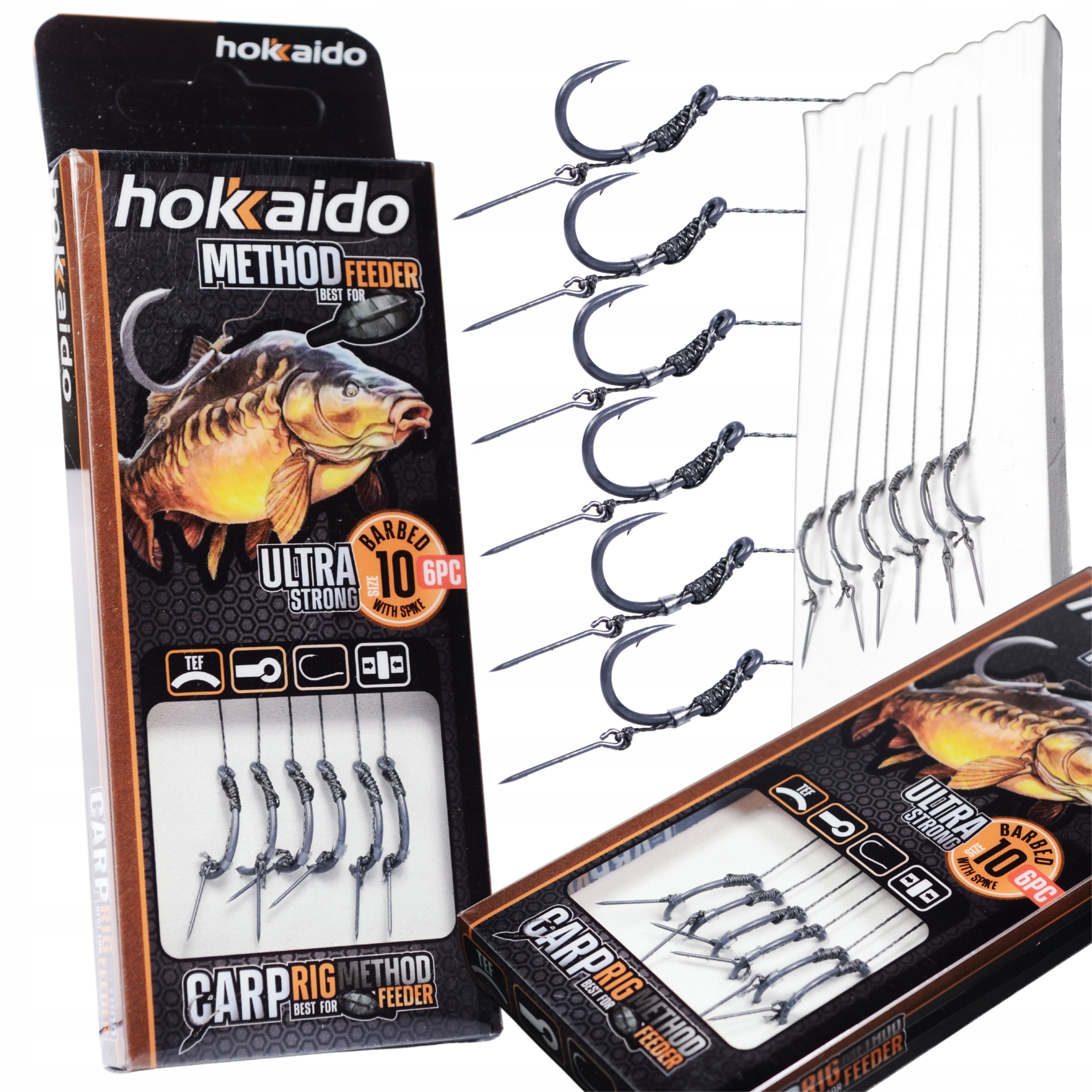 HOKKAIDO PRZYPON HAK 10 METHOD FEEDER Z IGŁĄ ALL SIZES AVAILABLE 10cm