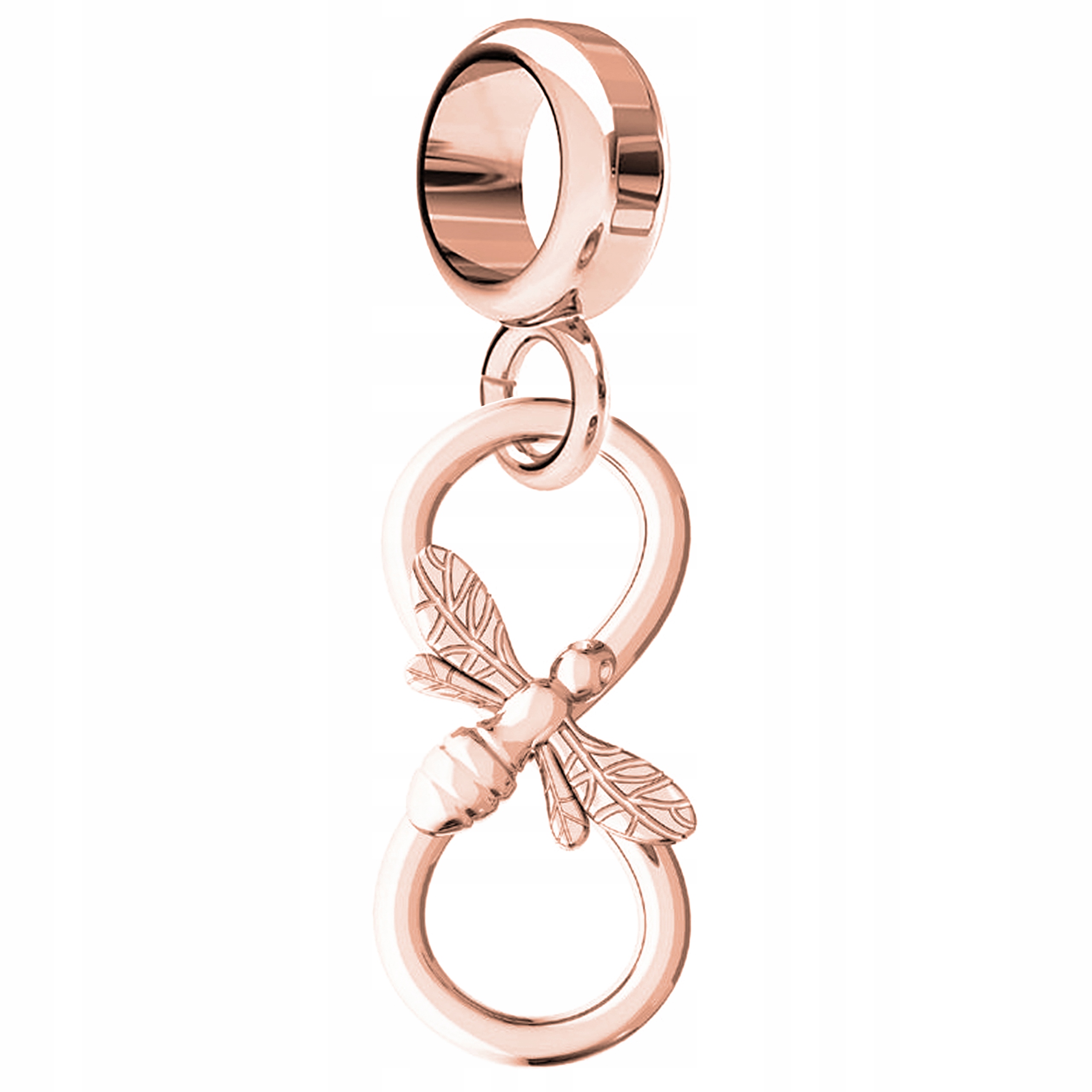 Přívěsek Včela Nekonečno růžové zlato