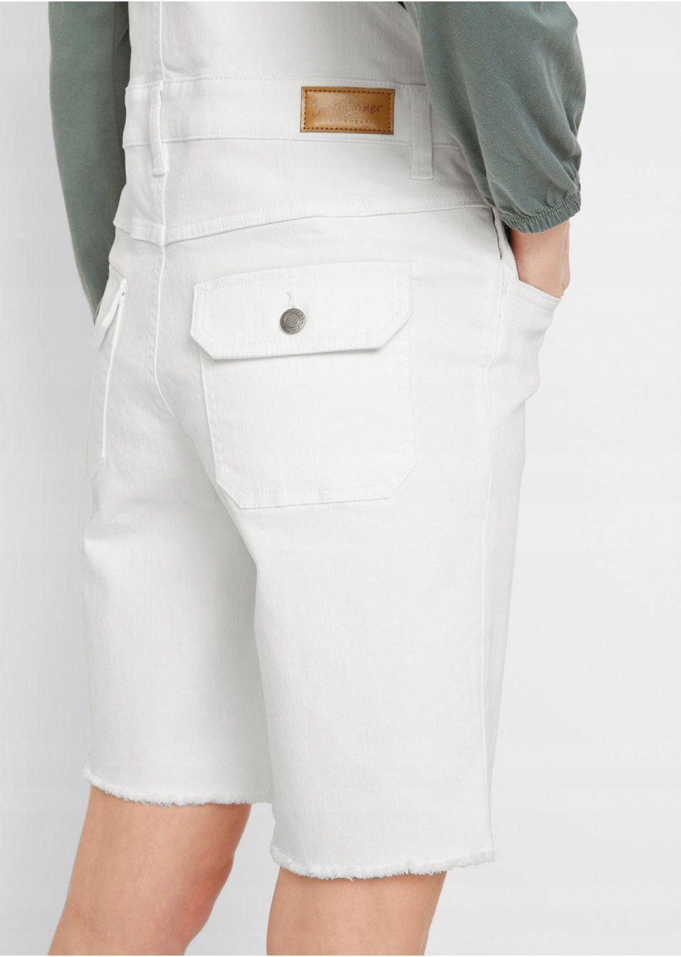 DF4011 Bonprix 46 OGRODNICZKI DAMSKIE Z GUZIKAMI Rozmiar 46