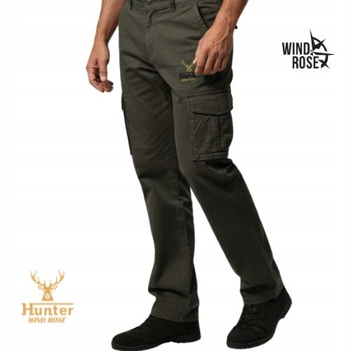 Pánské Lovecké Bojové Kalhoty – Na Lov – Do Lesa – Khaki – 36