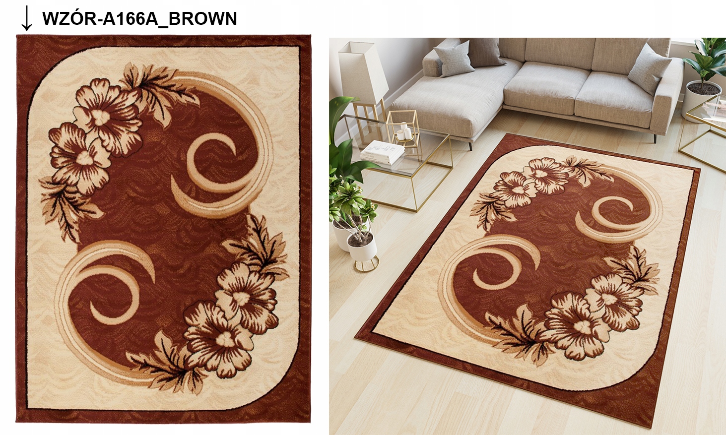 DYWANY CHEMEX DYWAN 200x300 ATLAS BCF RÓŻNE WZORY Grubość 8 mm