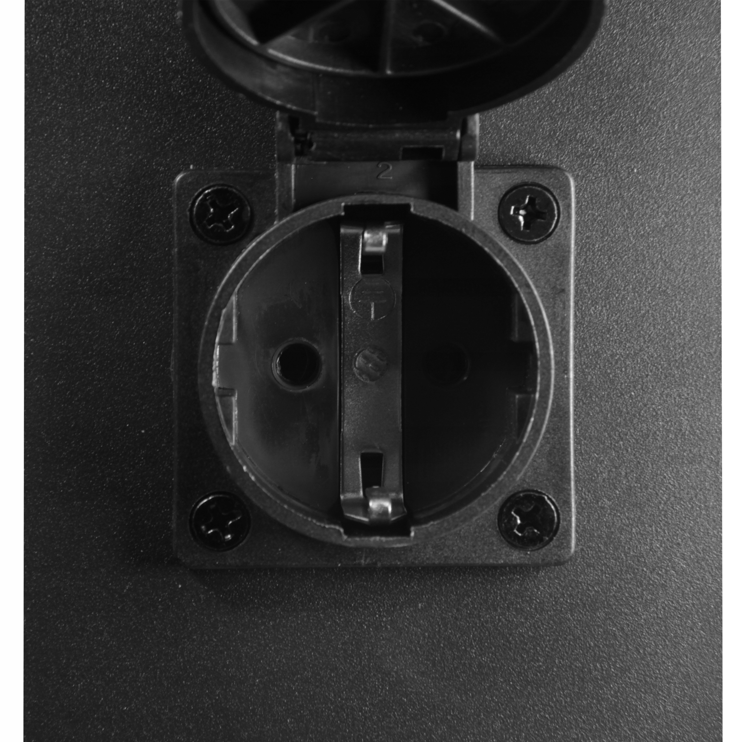 Słupek ogrodowy LED E27 9x9 60cm z gniazdem 230V Mocowanie przykręcany wolnostojący