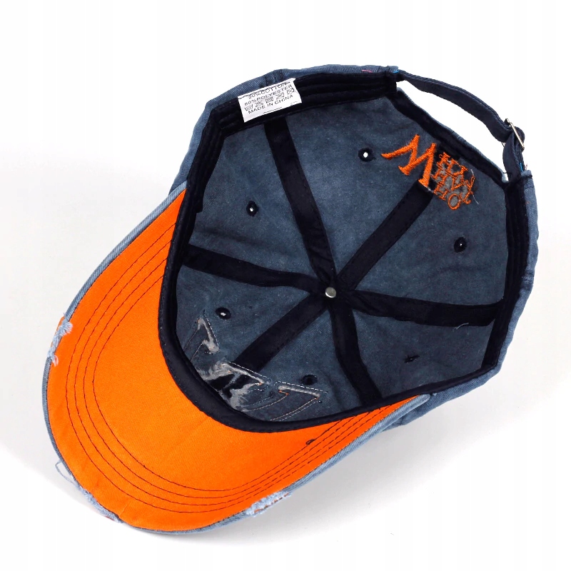 CZAPKA Z DASZKIEM BEJSBOLÓWKA VINTAGE MĘSKA Niebieska W Płeć uniseks