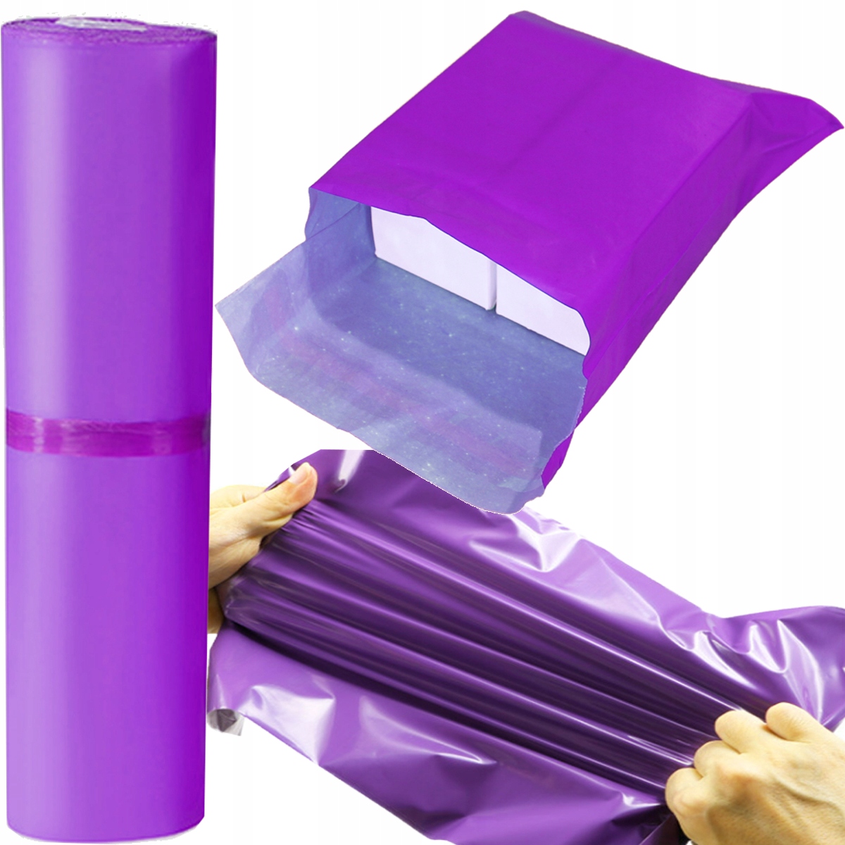 FOLIOPAKI KURIERSKIE FOLIOPAK 310x420 50szt KOPERTY FOLIOWE A3 FIOLET