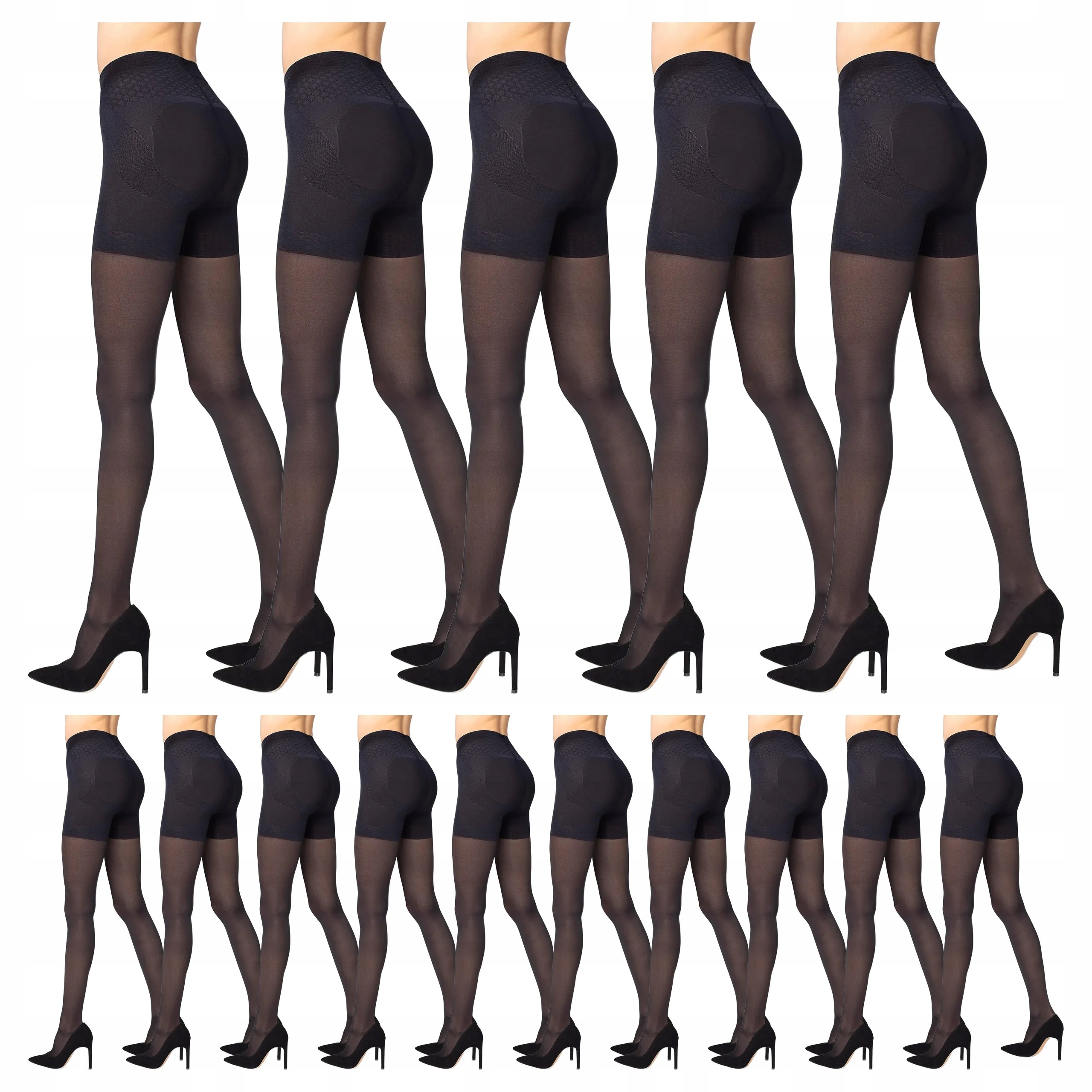 15 x Punčocháče punčocháče Marilyn Plus Up 40 Den 4-L nero