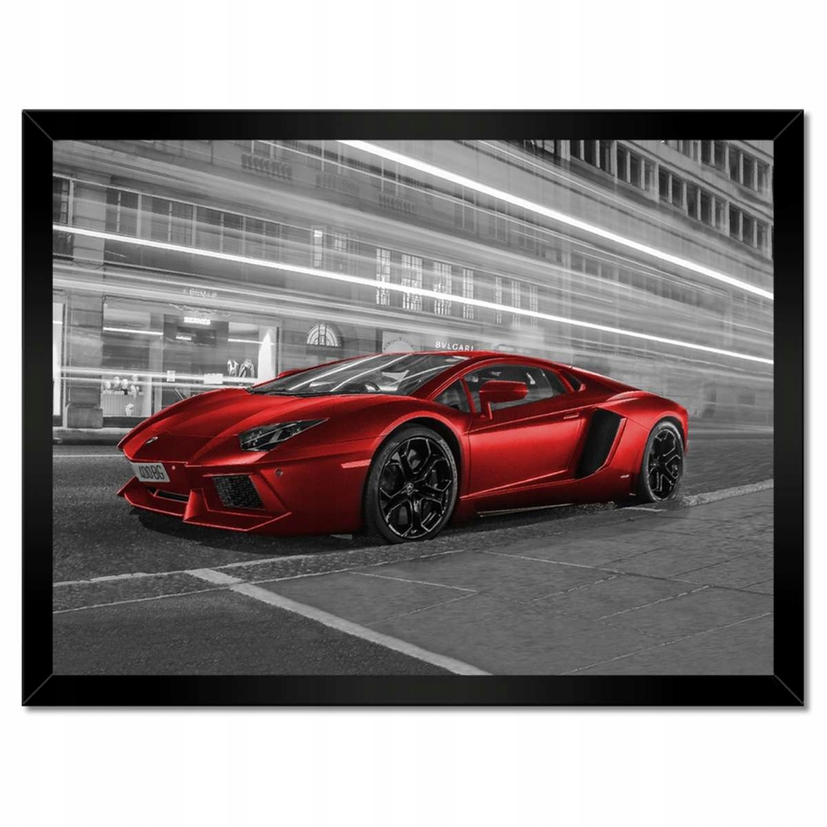 Plakáty v rámu 40x30 Červené auto