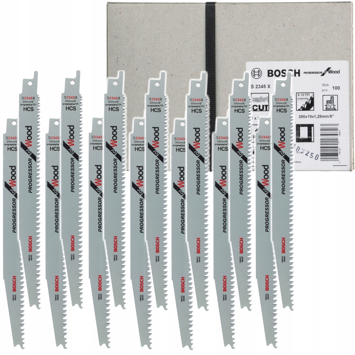 ZESTAW 100 BRZESZCZOT DO DREWNA S 2345 X BOSCH