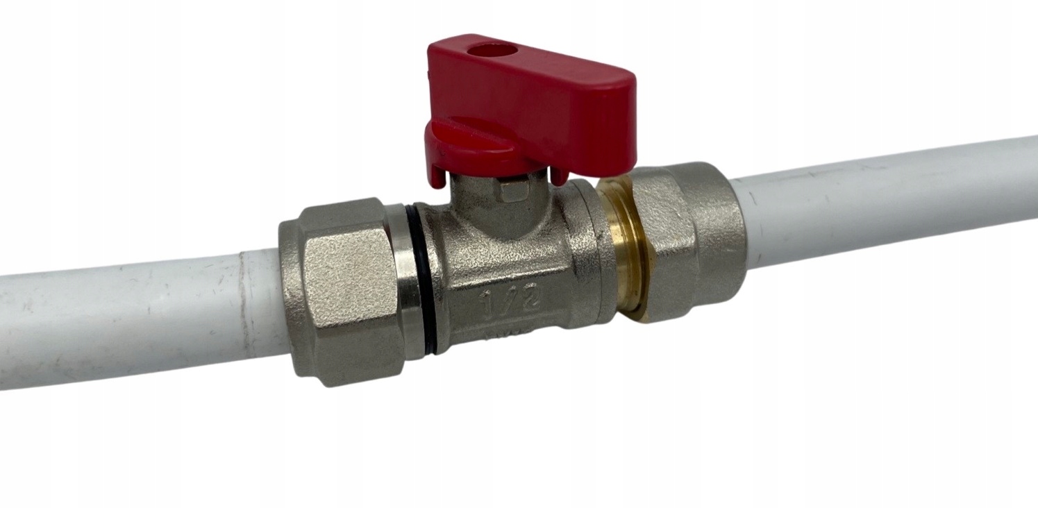

Zawór Kulowy 16X16 MM Pex Adapter Czerwony