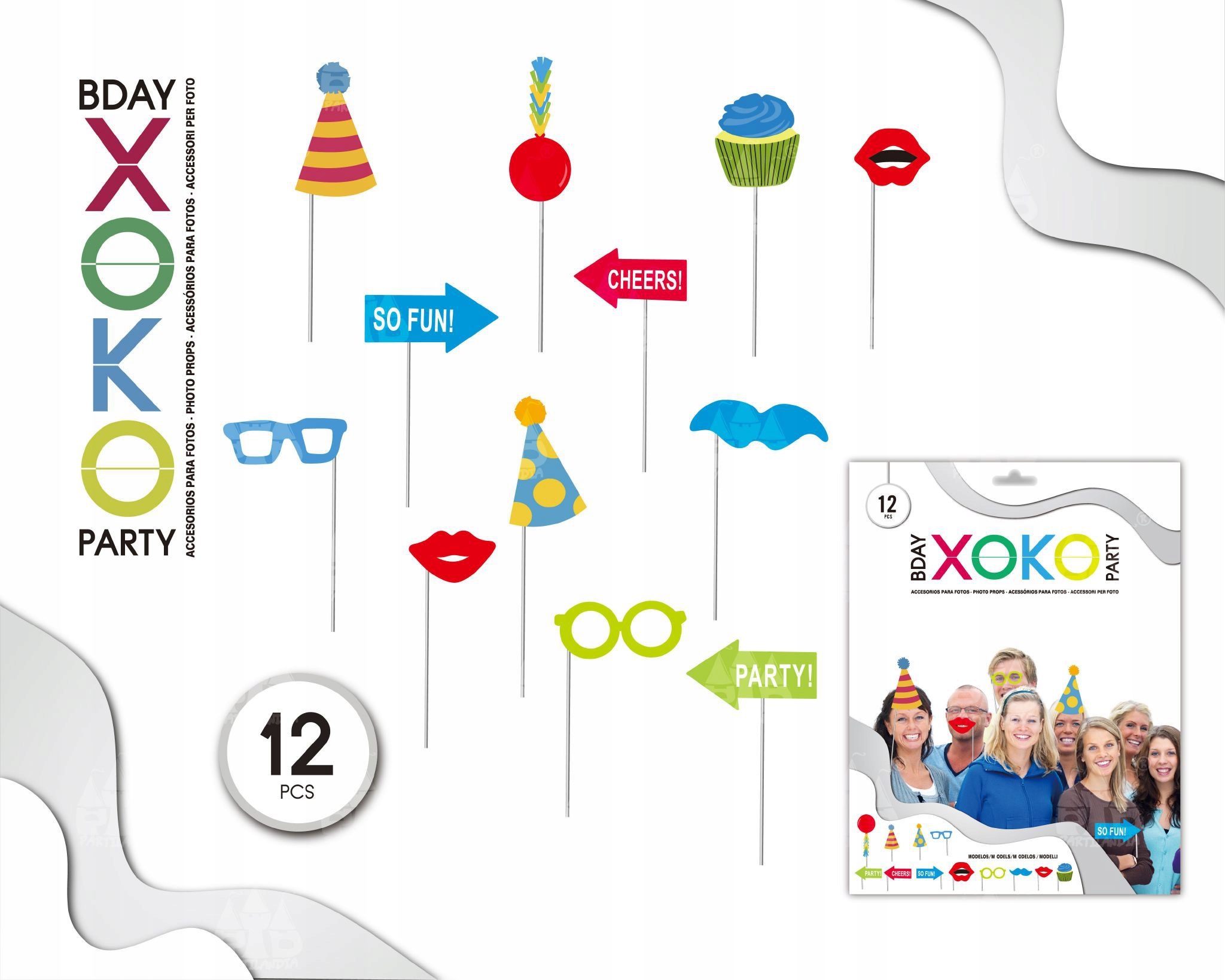 Fotorekwizyty 12szt, cheers!