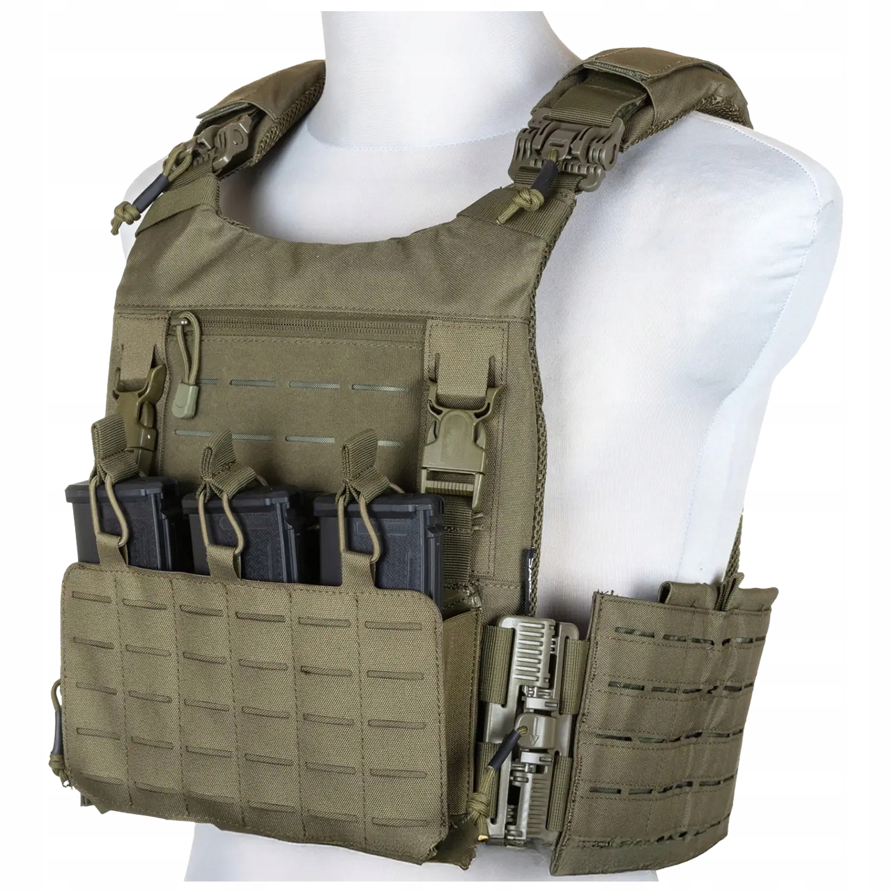 Vojenská taktická vesta Asg Specna Arms Plate Carrier Qr Olive