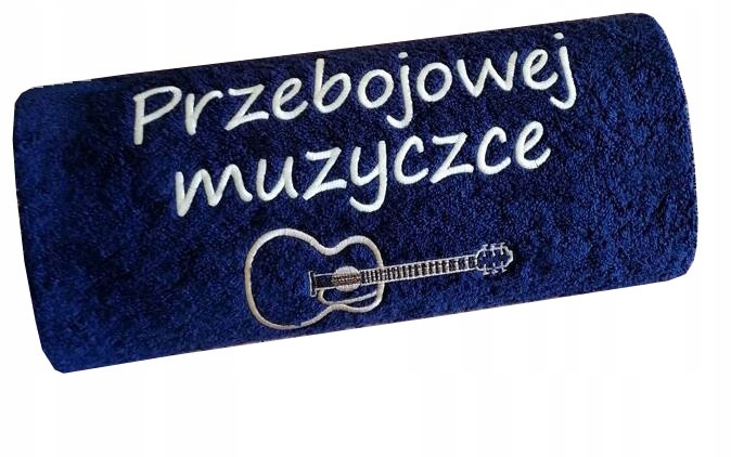 Dárek pro Kytaristu Hudba Personalizovaný ručník s Kytarou Jméno a výšivka