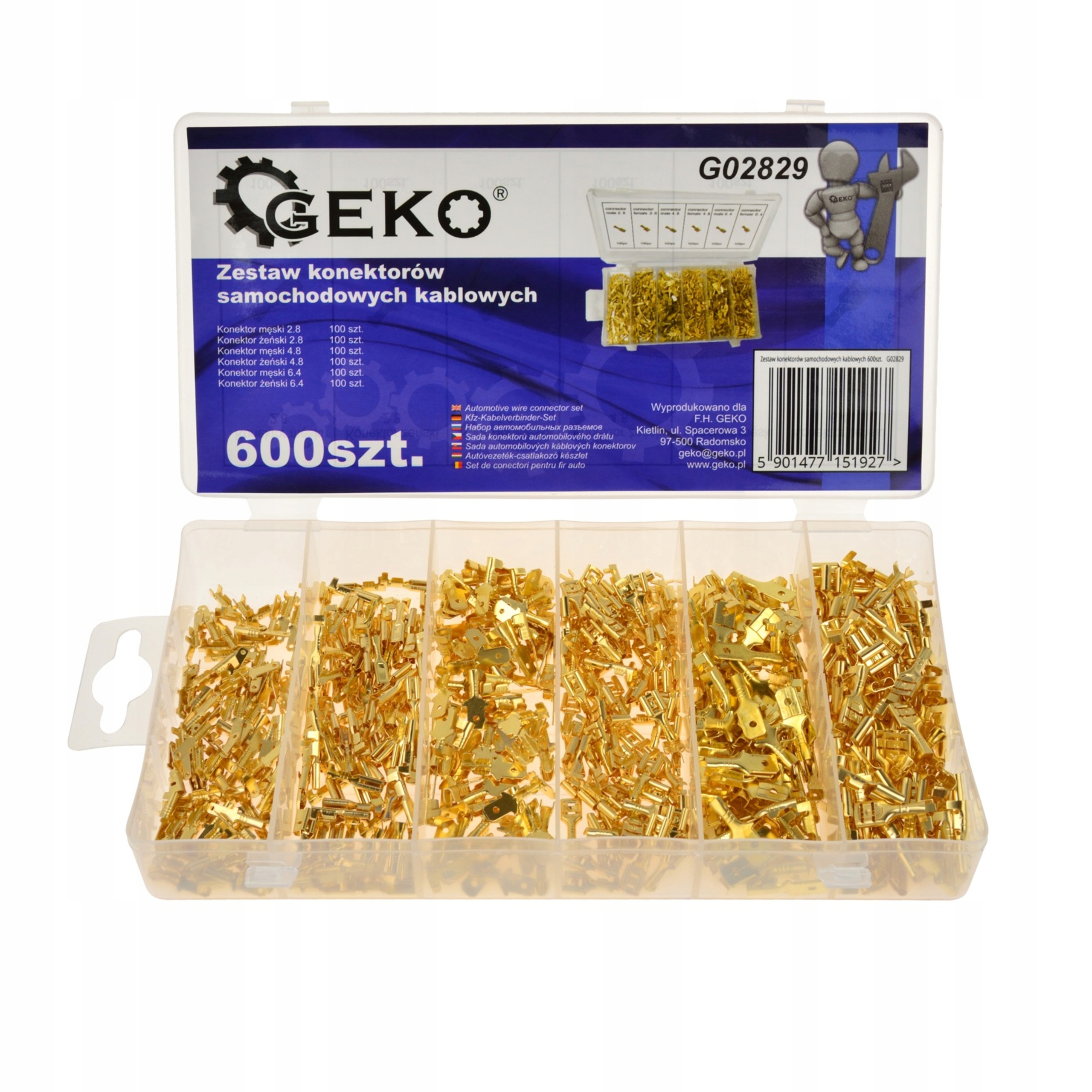 

Zestaw Konektorów Elektryka Konektory Wsuwki 600sz