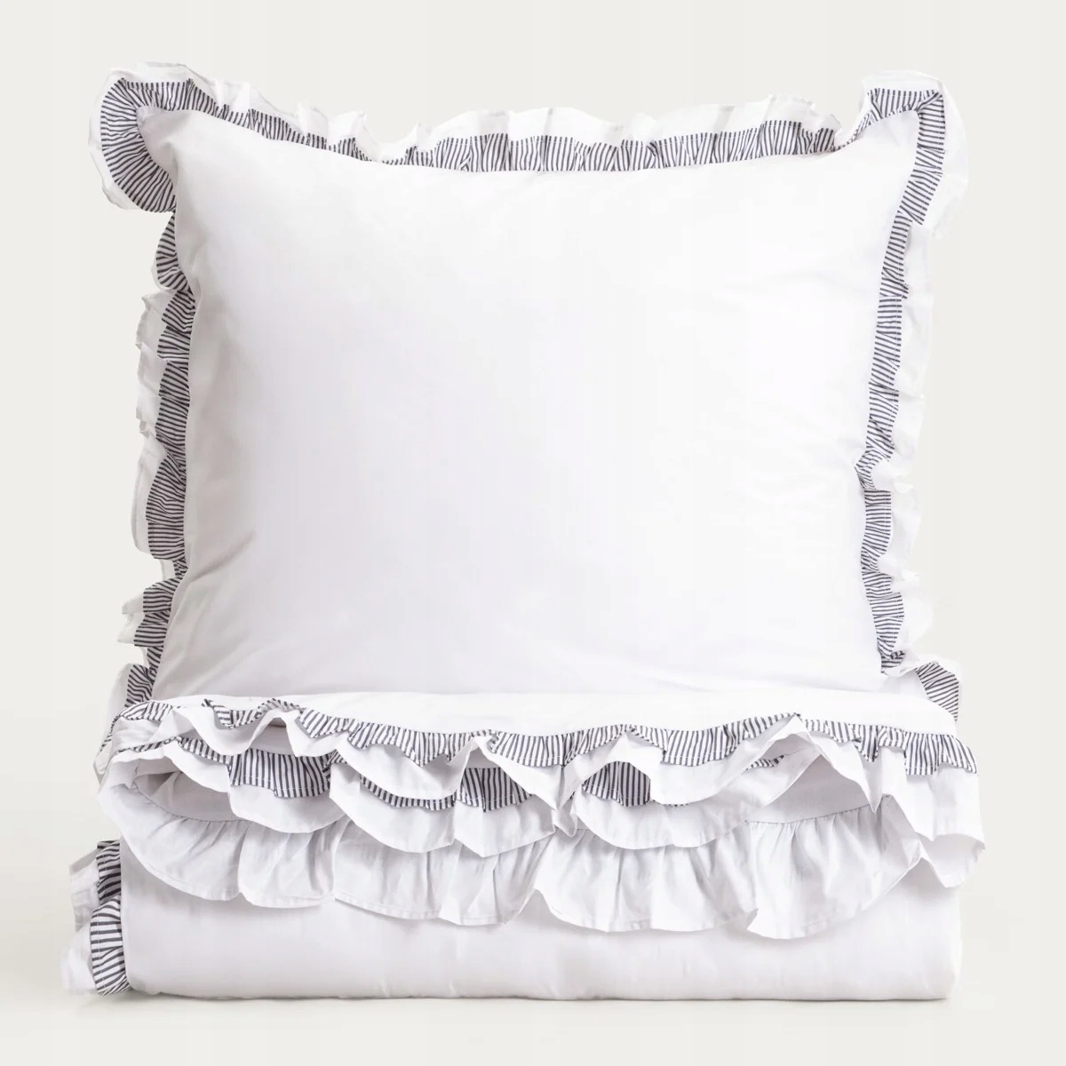 Posteľná Bielizeň Tessia s dvojitým volánom 220x200 2*70x80 cm Homla