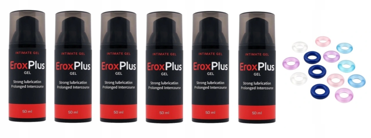 6x Erox Plus Gel +dárek! /Intimní gel pro muže na zvětšení penisu