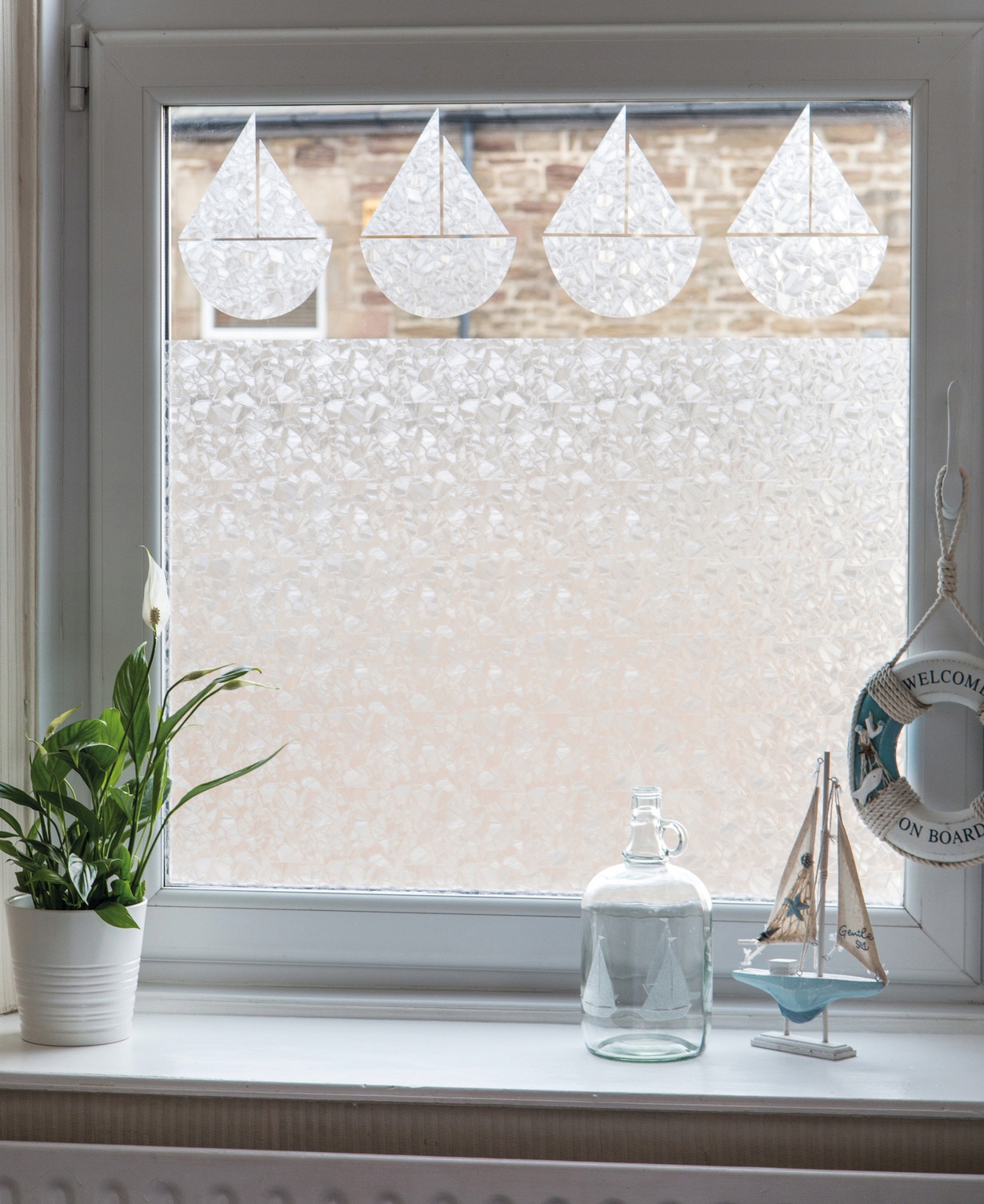 Folia okienna na wodę statyczna SPLINTER 45x150 Marka Dc-fix