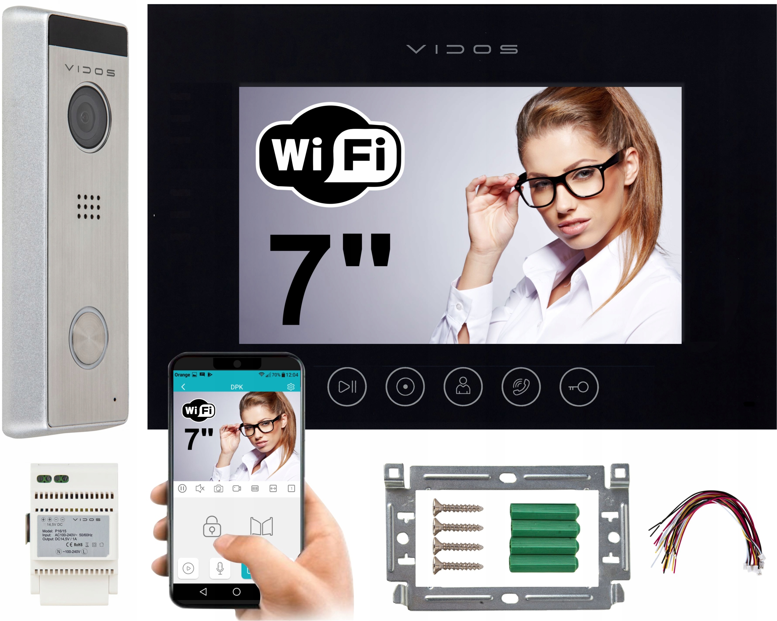 Zestaw wideodomofon WiFi M11B-X S10 Vidos X