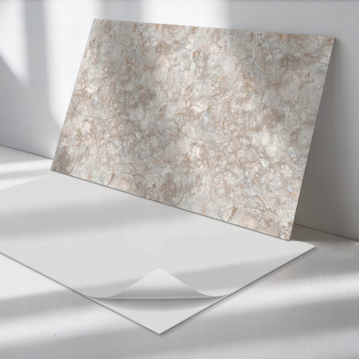 Sada vinylových panelov Jednoduchá montáž Prírodný vzor kameňa 6x60x30 cm