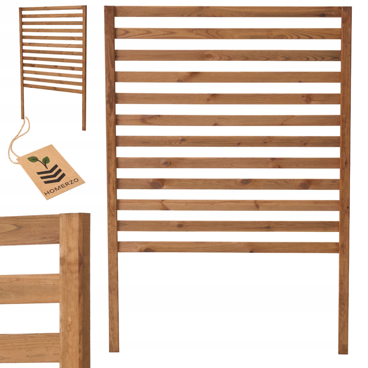 Drabinka Pergola Kratka Panel Ścianka Drewniana do donicy balkon taras