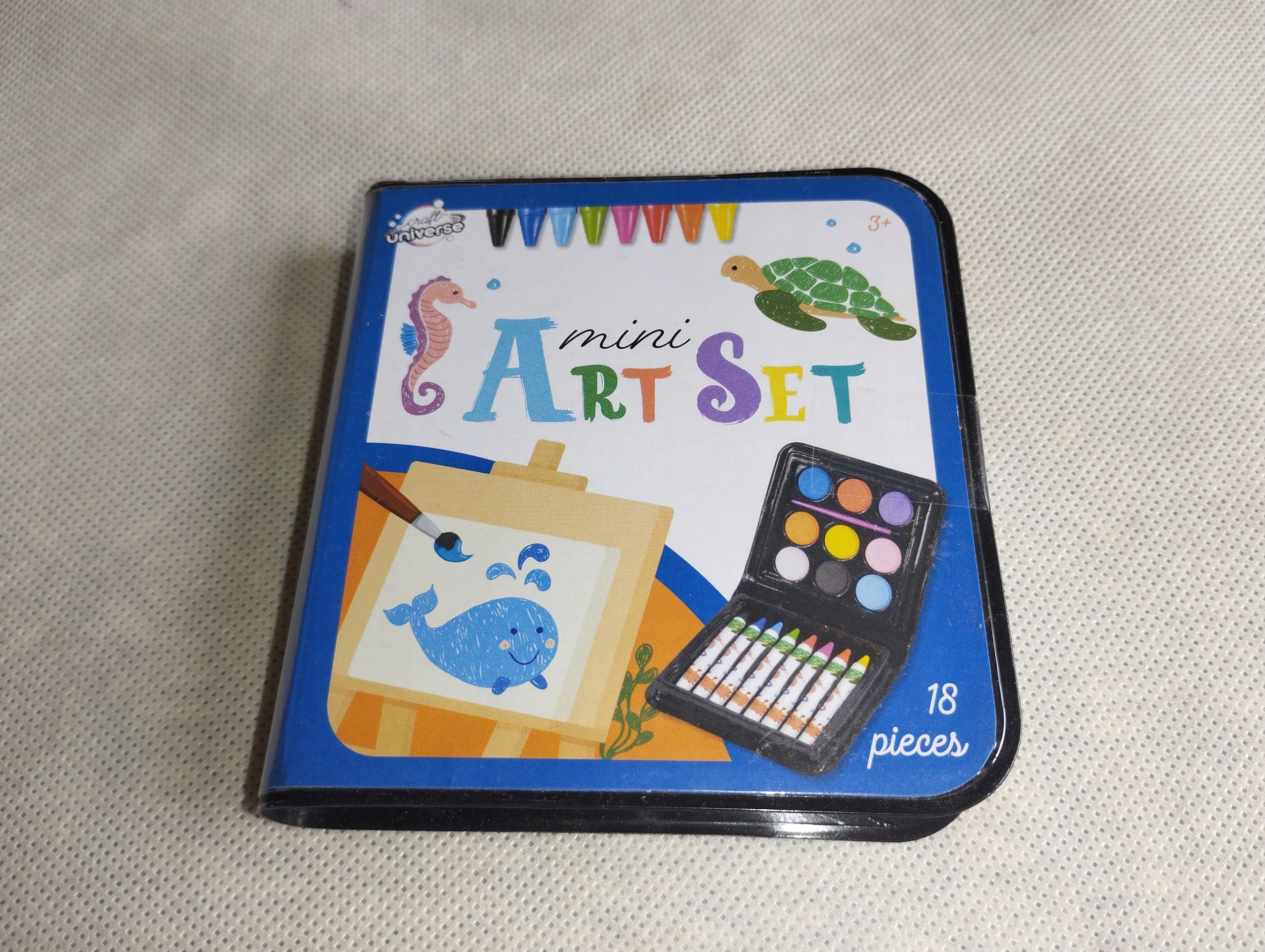 Mini ART Set Mini zestaw artystyczny kredki farby 18 elementów Kod producenta 754