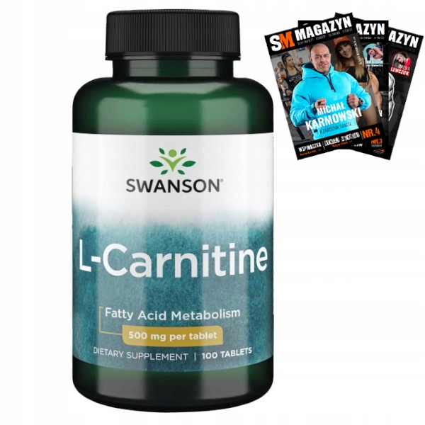 

Swanson L- Karnityna 500mg 100t Spalacz Tłuszczu