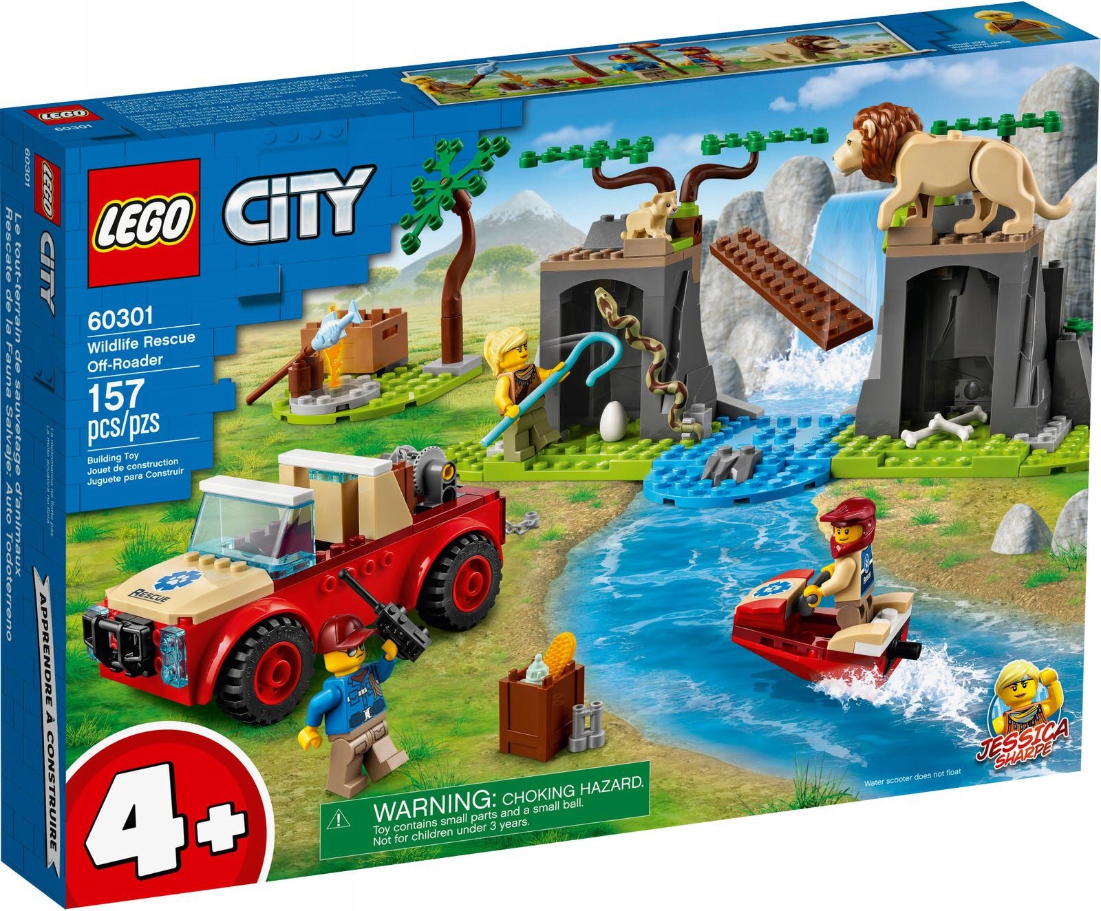 Lego 60301 City Terénní Vůz Záchranářů Divokých Zvířat