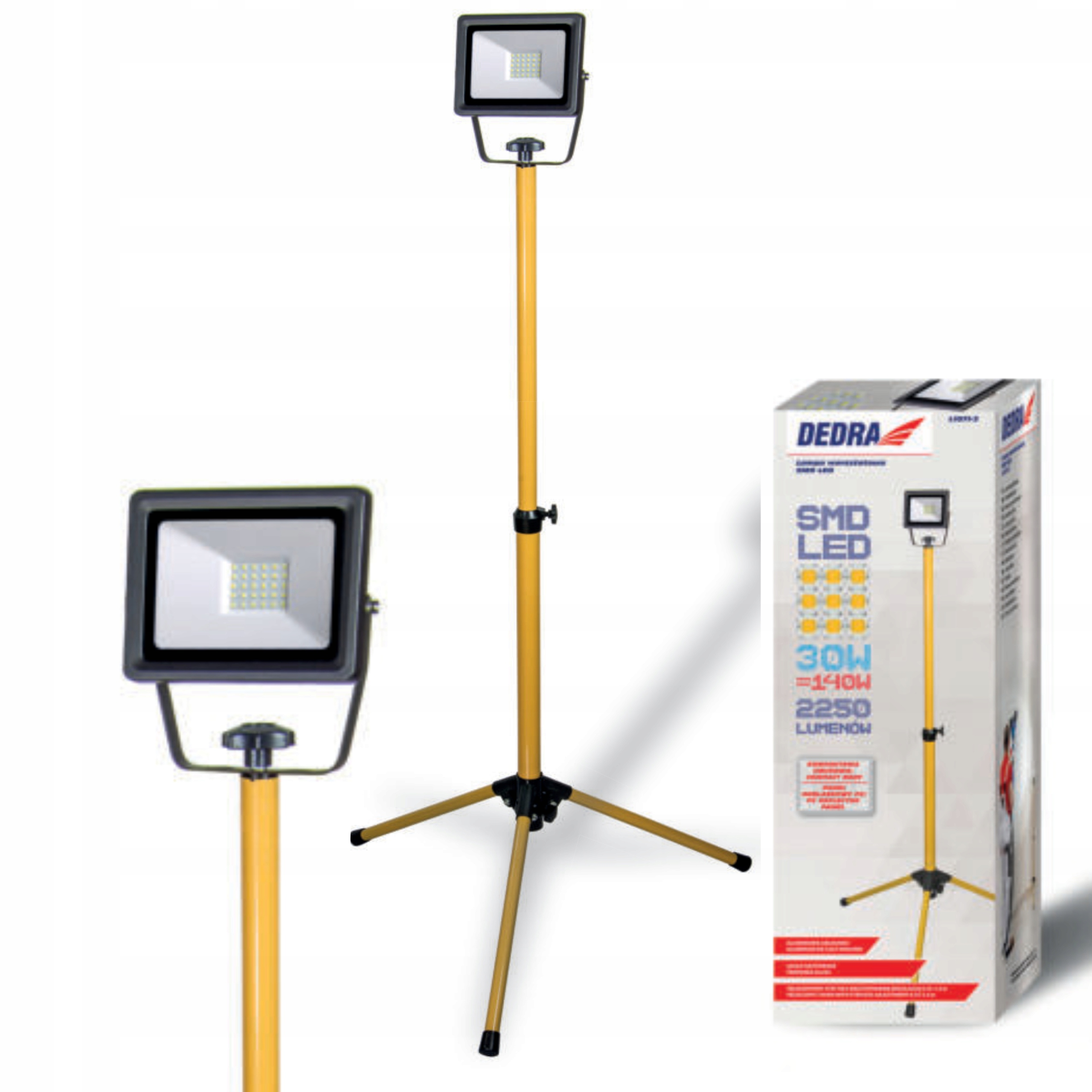 DEDRA LAMPA WARSZTATOWA 30W SMD LED STATYW L1071-3