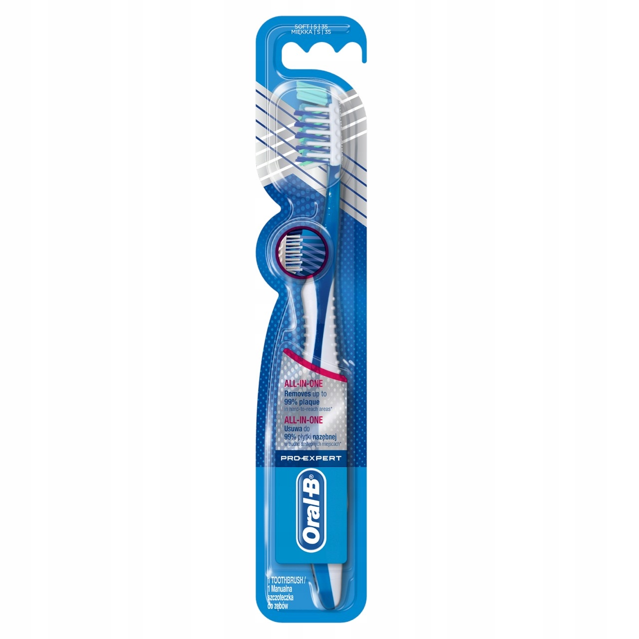 Oral-B Pro-Expert CrossAction All-In-One Manualna szczoteczka do zębów, mię