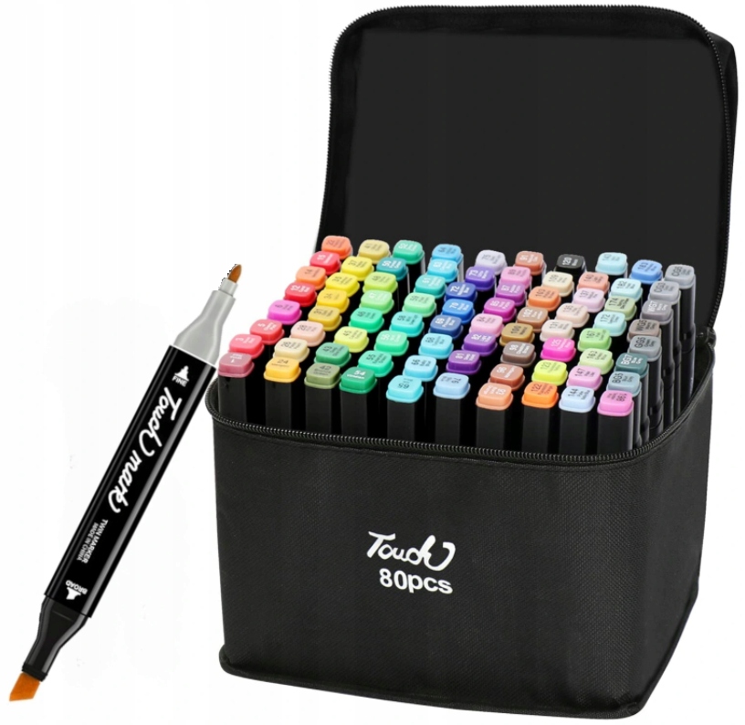 

Markery Pro Touch Alkoholowe Zestaw 80szt + Torba