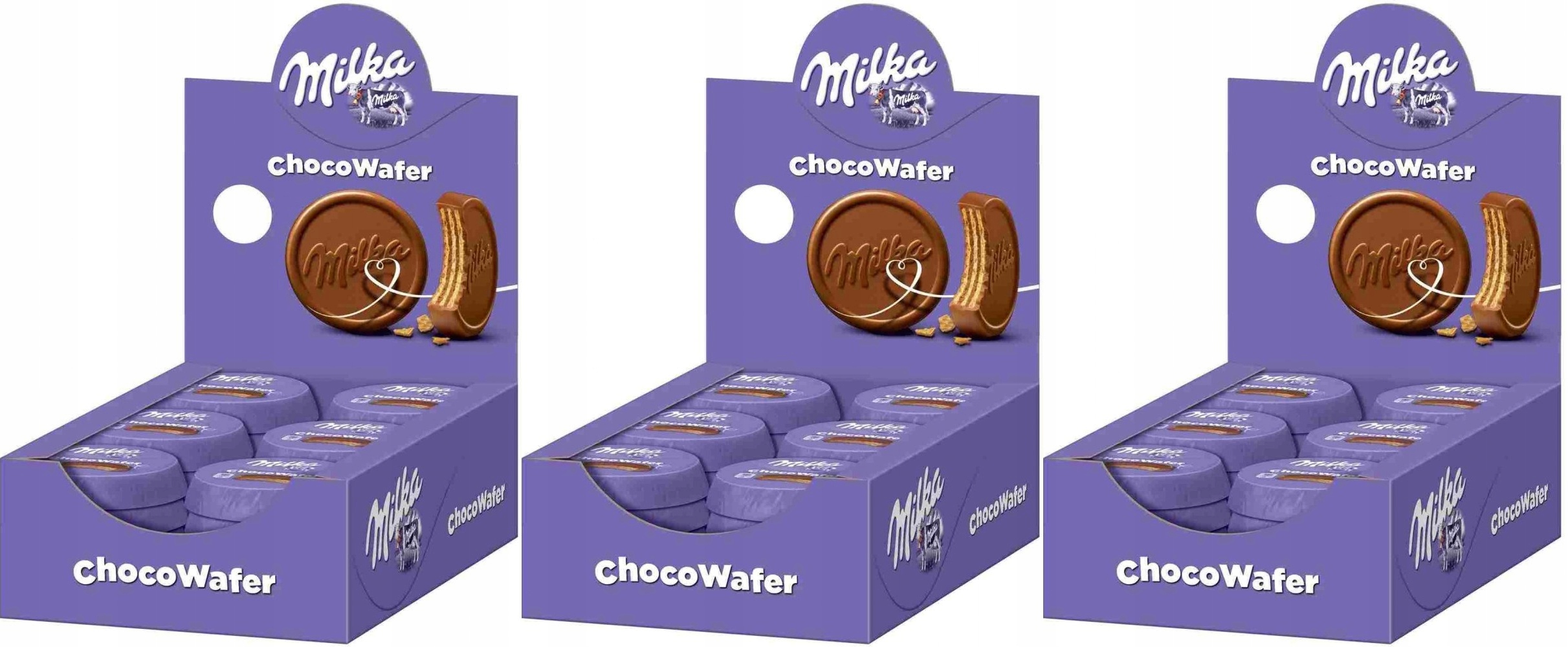 Milka Choco Wafer Kremem Mleczna Czekolada wafelki ciastka baton x90