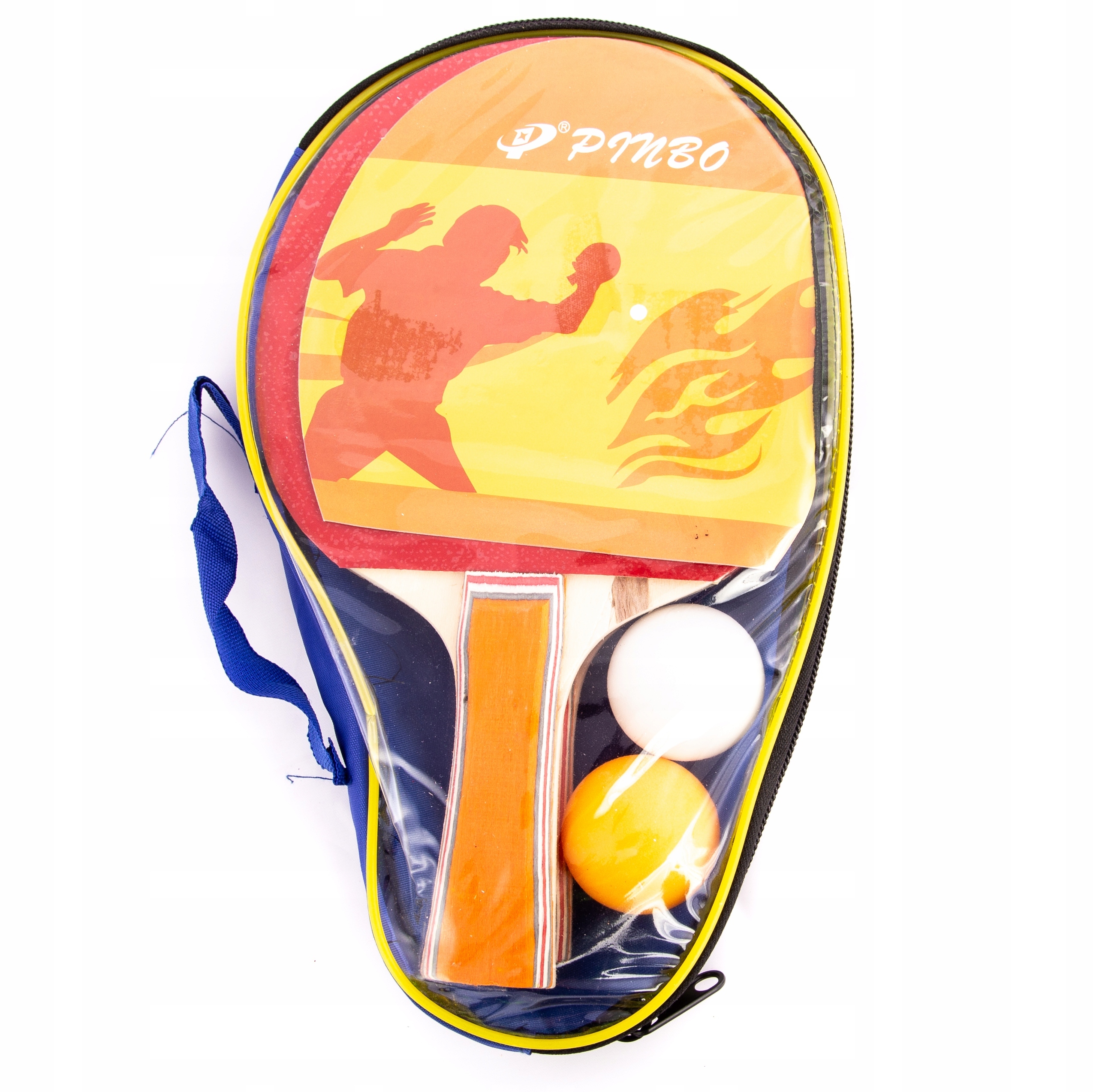 PALETKI DO PING PONGA 2SZT + PIŁECZKI 2 SZT ZESTAW W ETUI