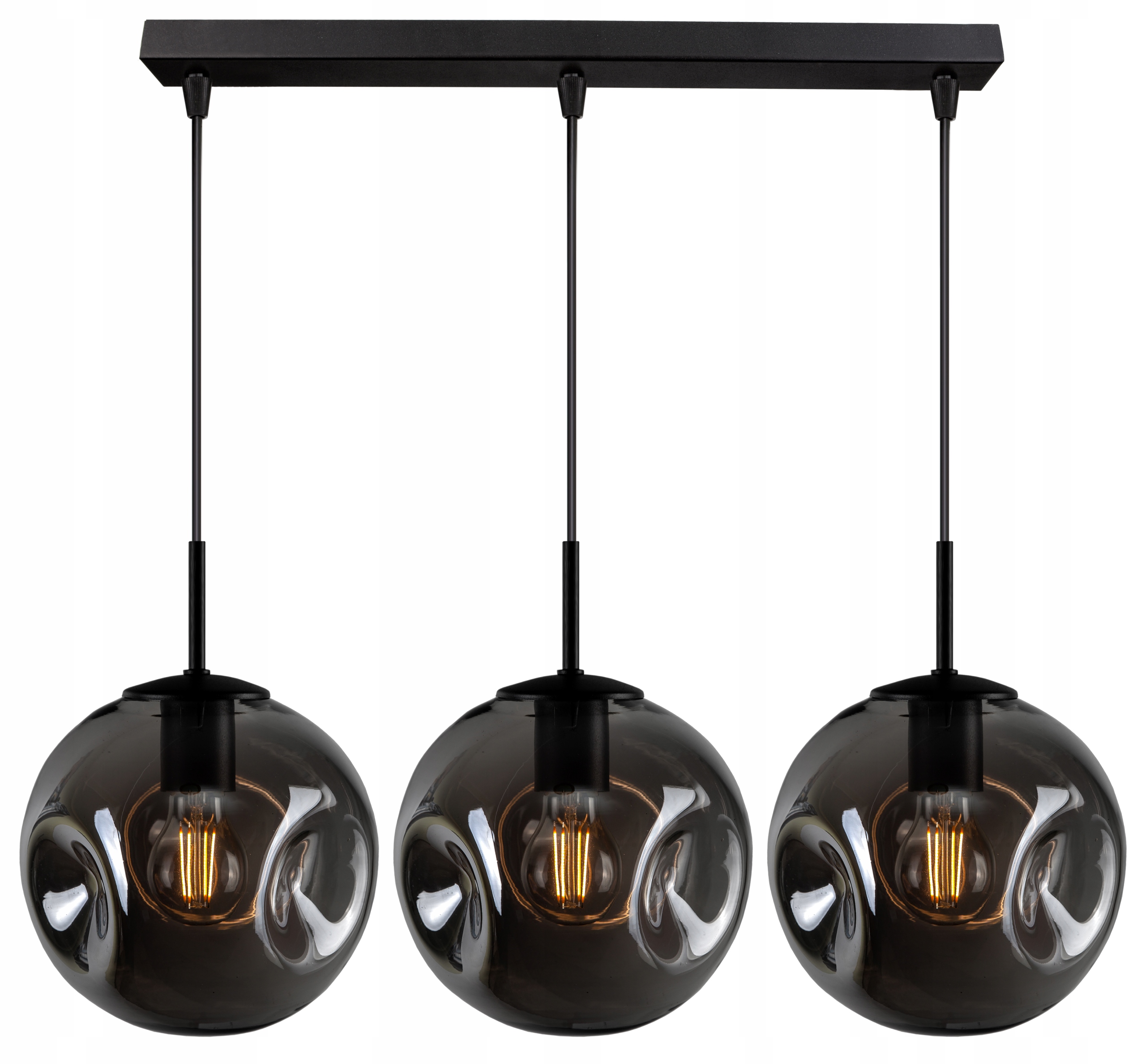 

Szklana Lampa Wisząca Sufitowa Żyrandol Kule Led