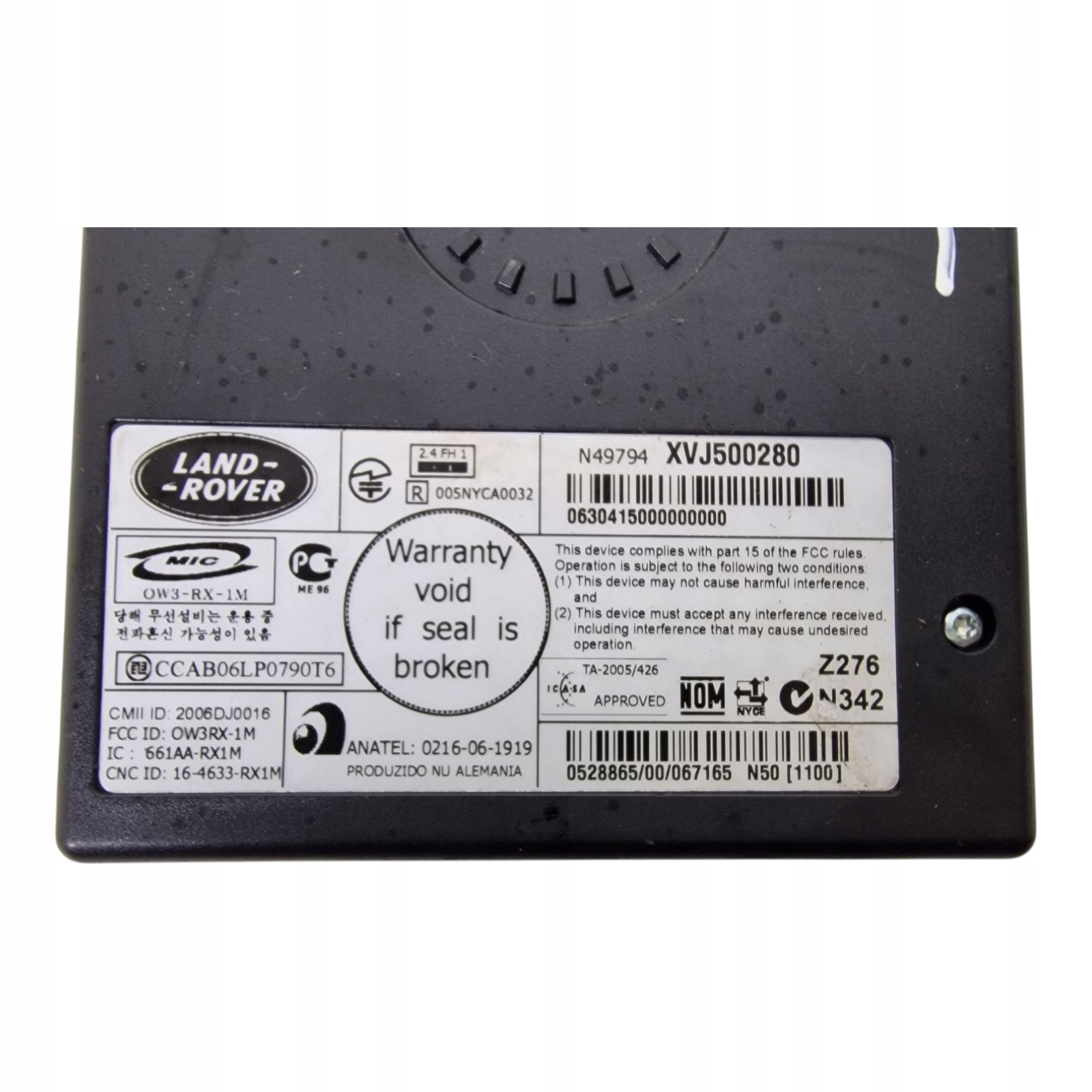LAND ROVER module BLUETOOTH XVJ500280