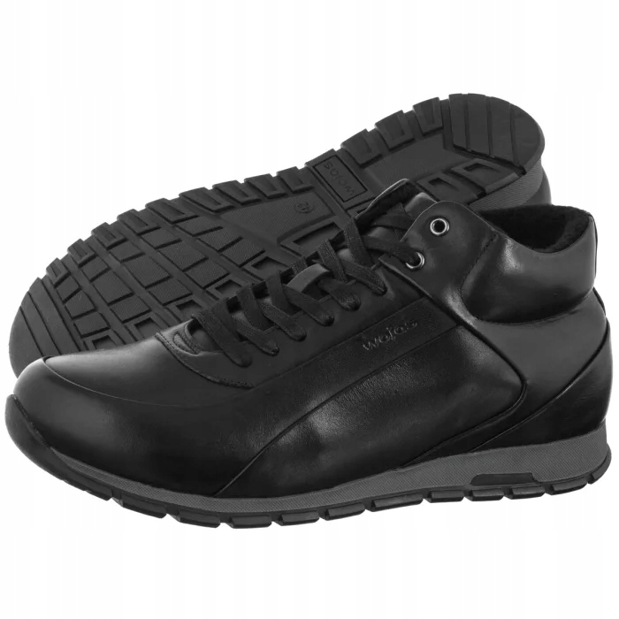 Pánské kožené tenisky Wojas černé 9166-51 Black