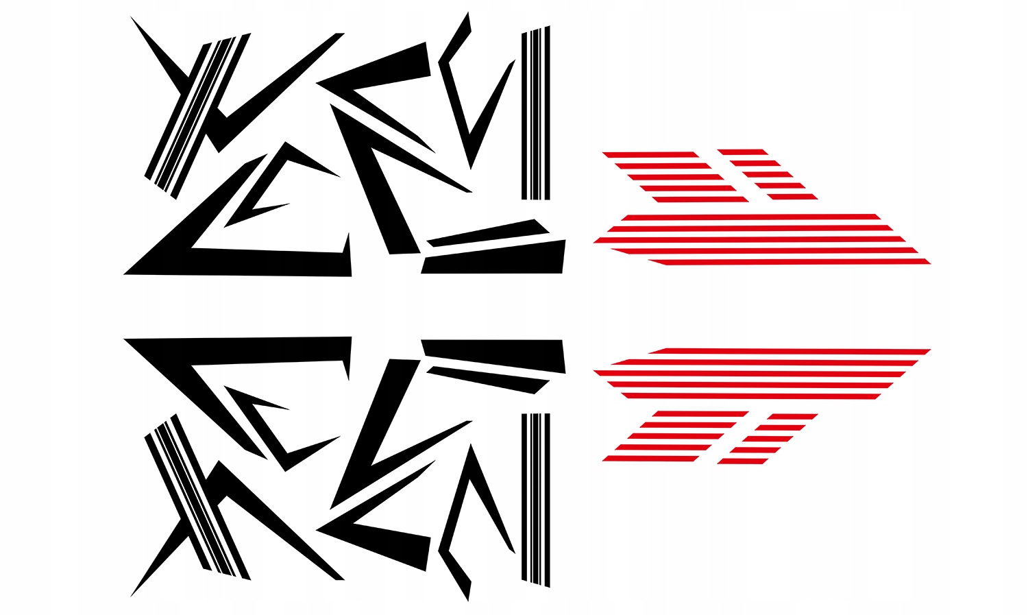 NAKLEJKI NA SAMOCHOD MOTYW WZOR GEOMETRIA 94x711cm Producent code MG1134