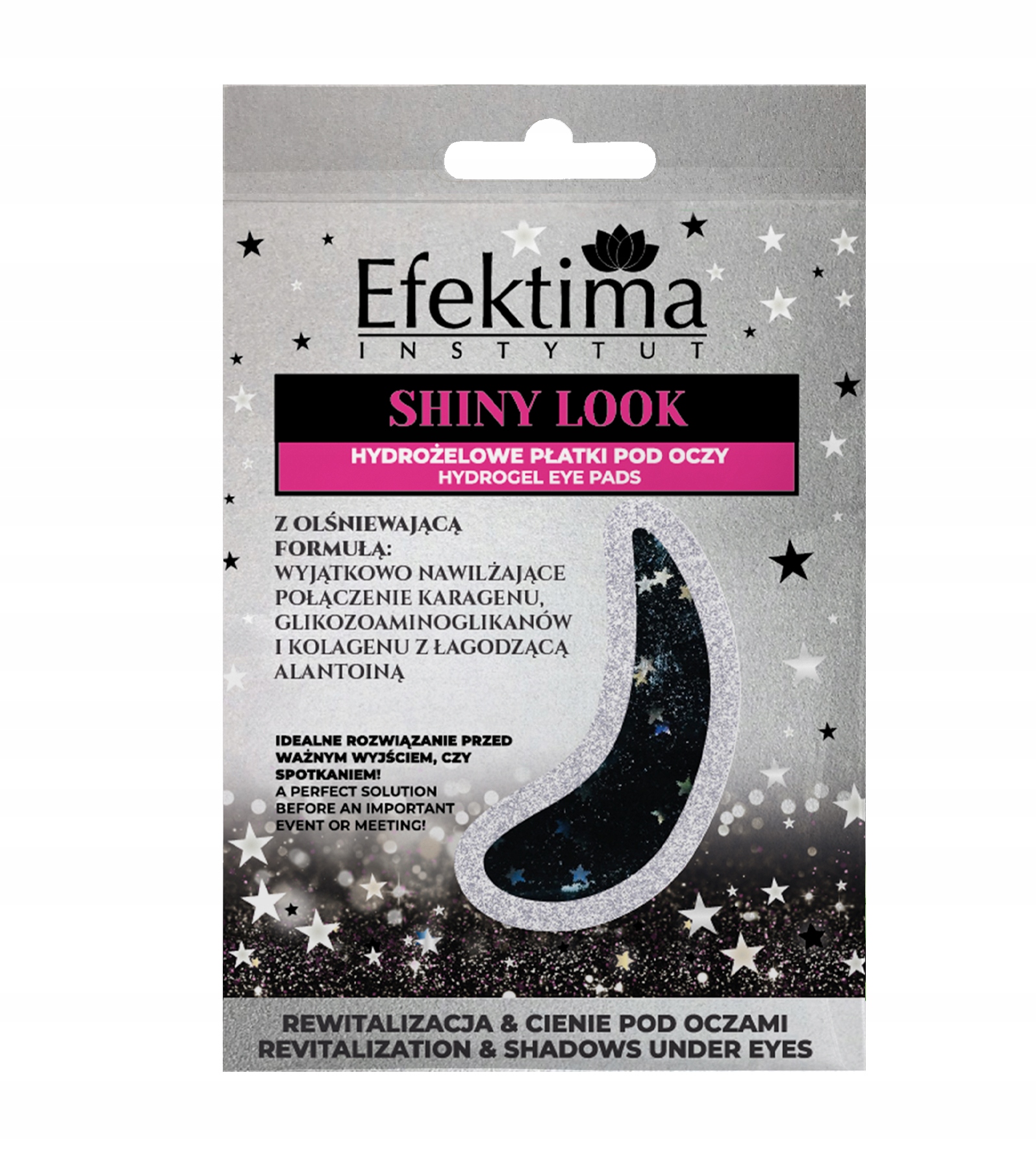 

Hydrożelowe płatki pod oczy Shiny Look Efektima