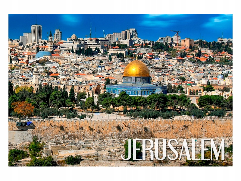 

Izrael Jerozolima Panorama Magnes na lodówkę