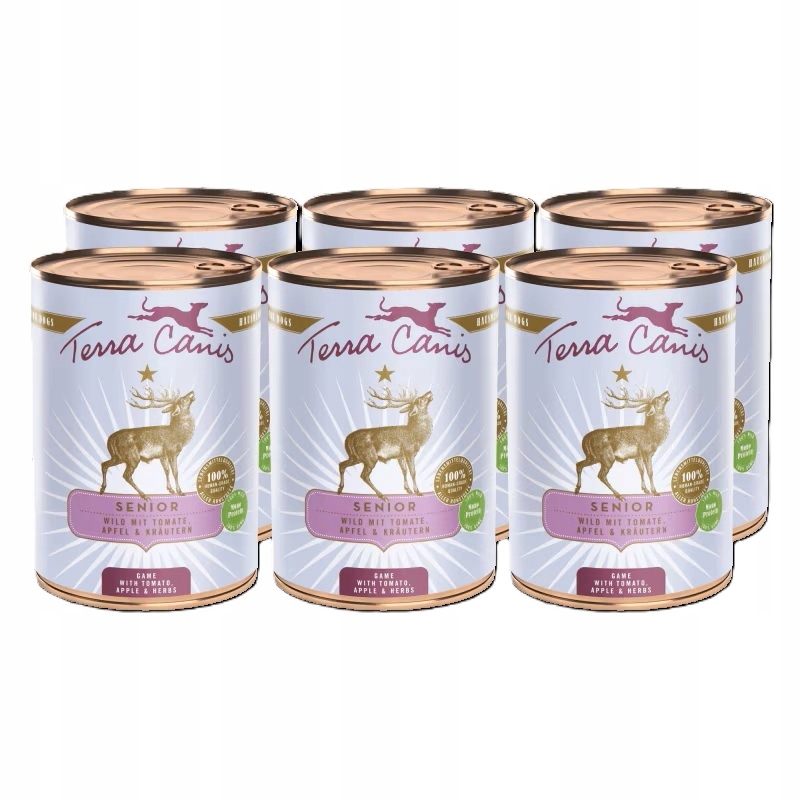 Terra Canis Senior Zvěřina s rajčaty 6x400 g