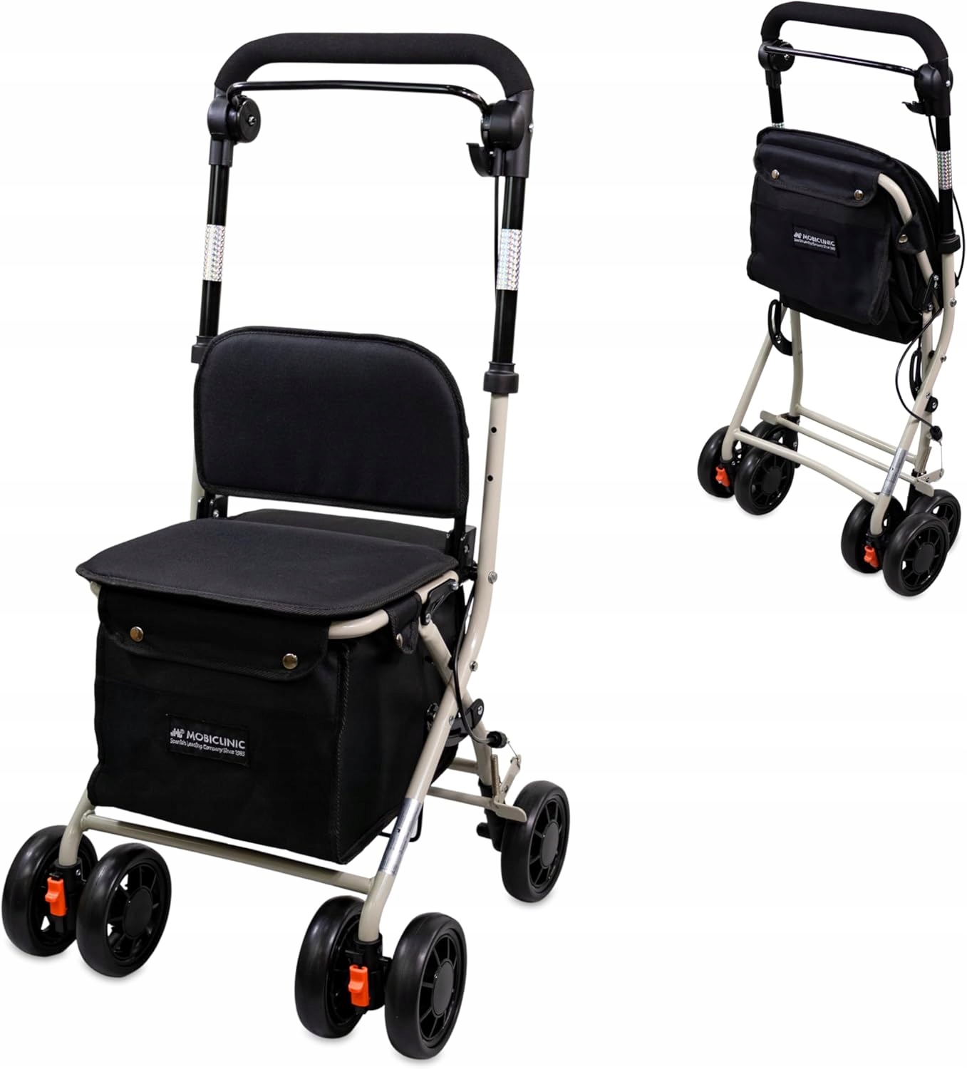 Mobiclinic Wózek na Zakupy Chodzik z Siedziskiem Mobiclinic Coliseo 4 koła