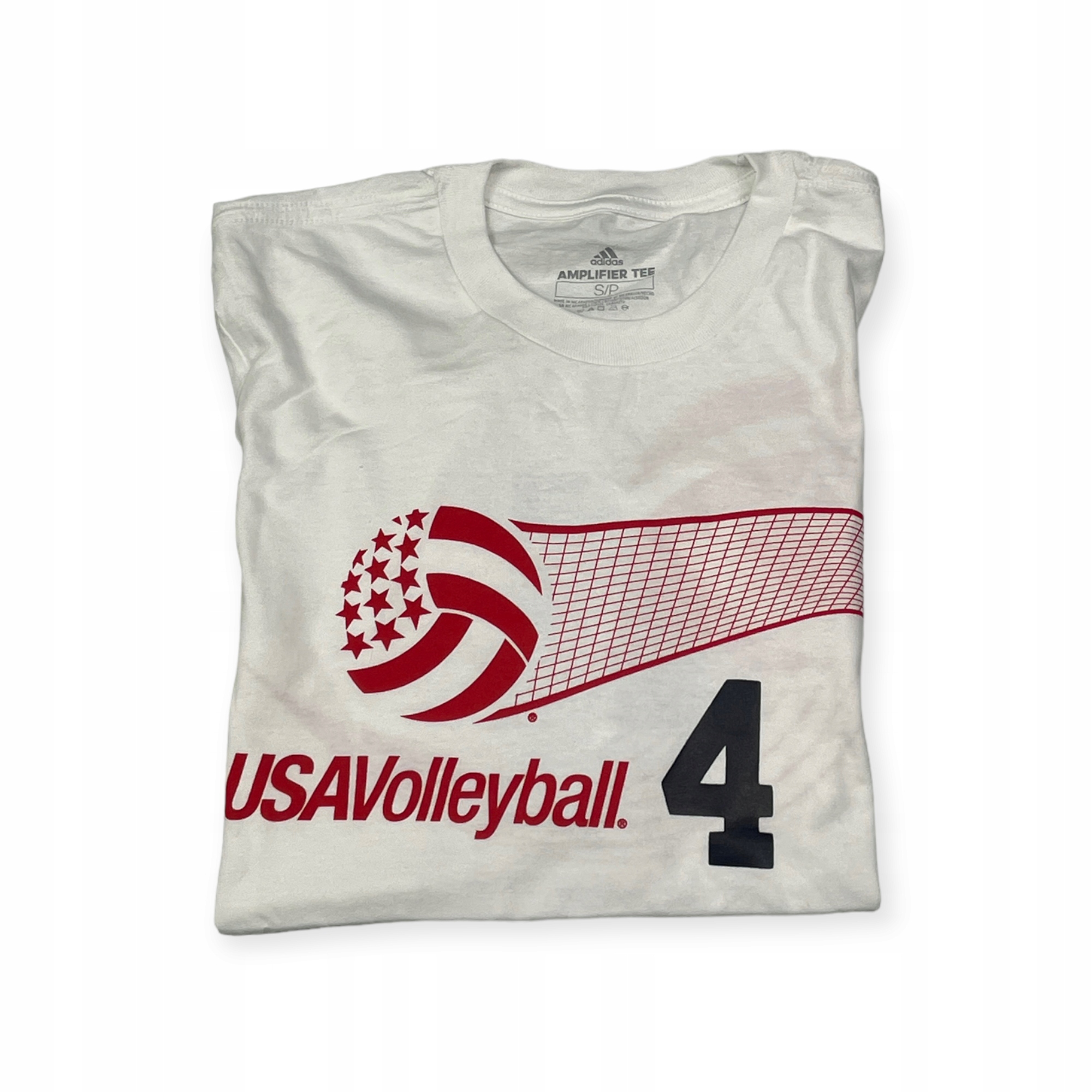 Koszulka męska biała ADIDAS VOLLEYBALL S 4 Rozmiar S
