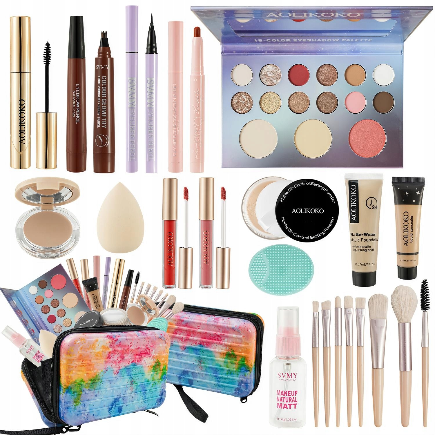 Zestaw Do Makijażu Dla Dzieci Kuferek Kosmetyki Make Up Lusterko W 14–16LAT