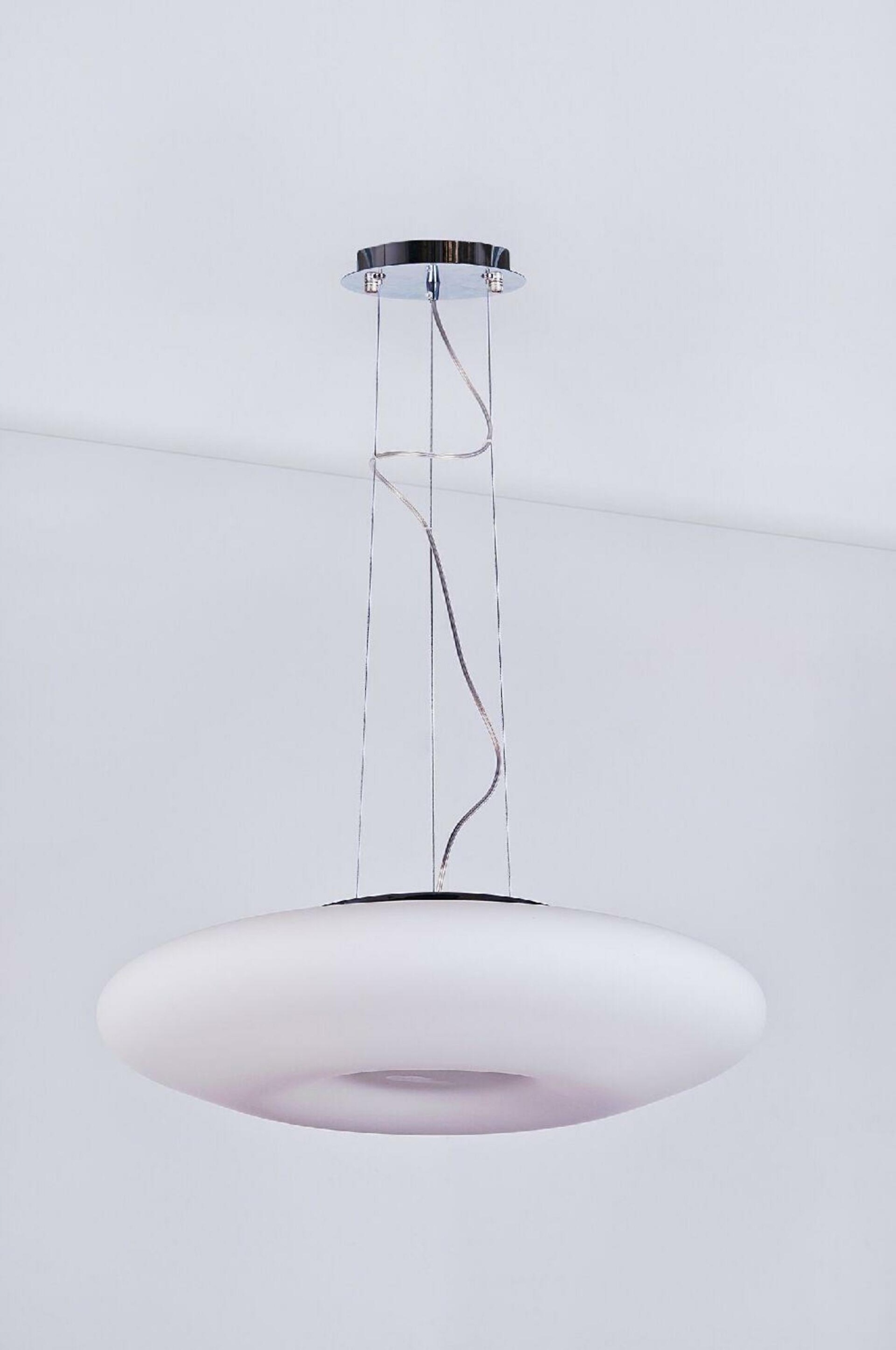 AZzardo Pires závesné svietidlo 3x E27 60W bez zdroja 50cm IP20, chróm biela