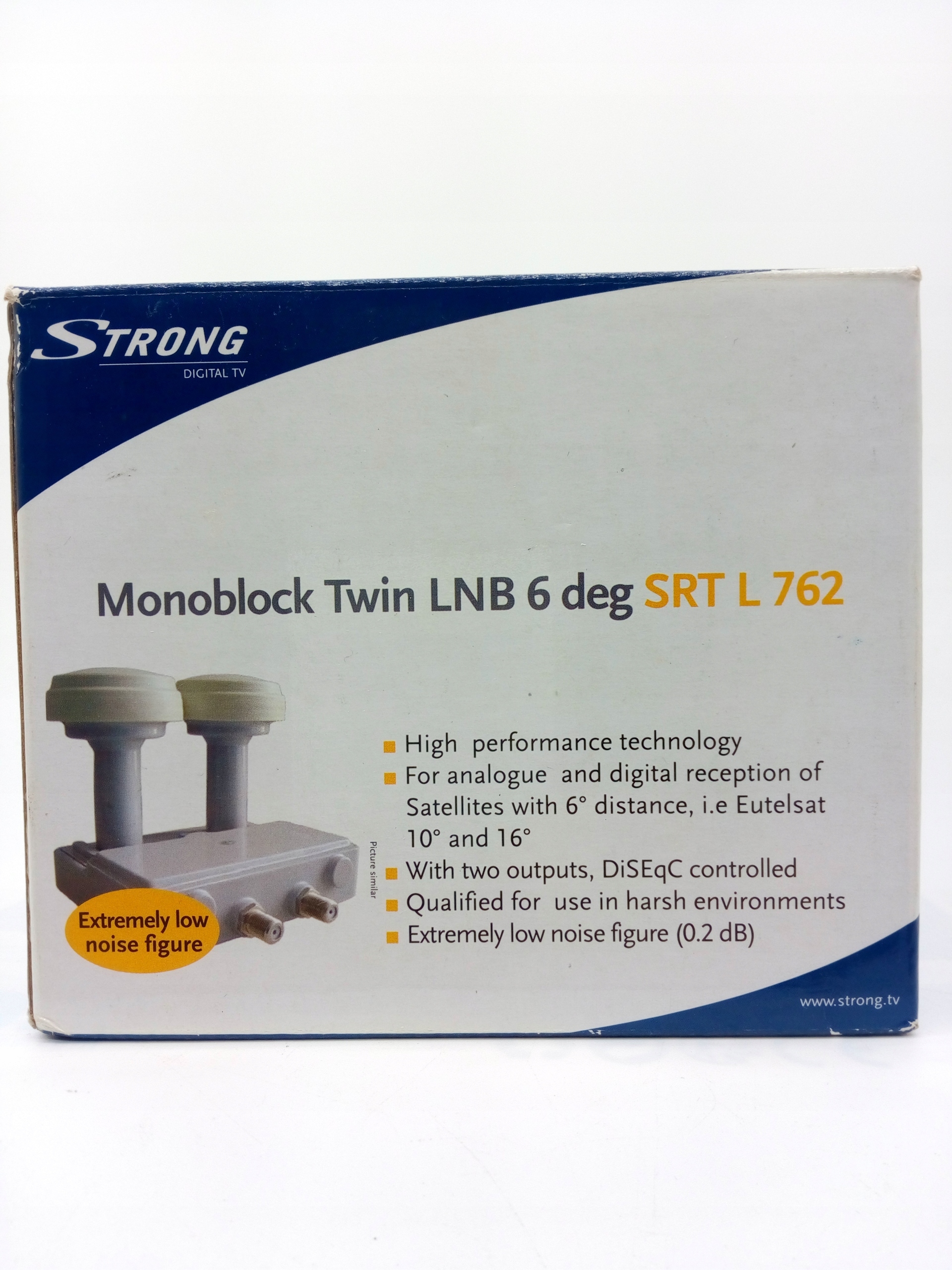 Satelitní Konvertor Monoblock Twin 2 X Sat 2 X Box Strong Lnb L762