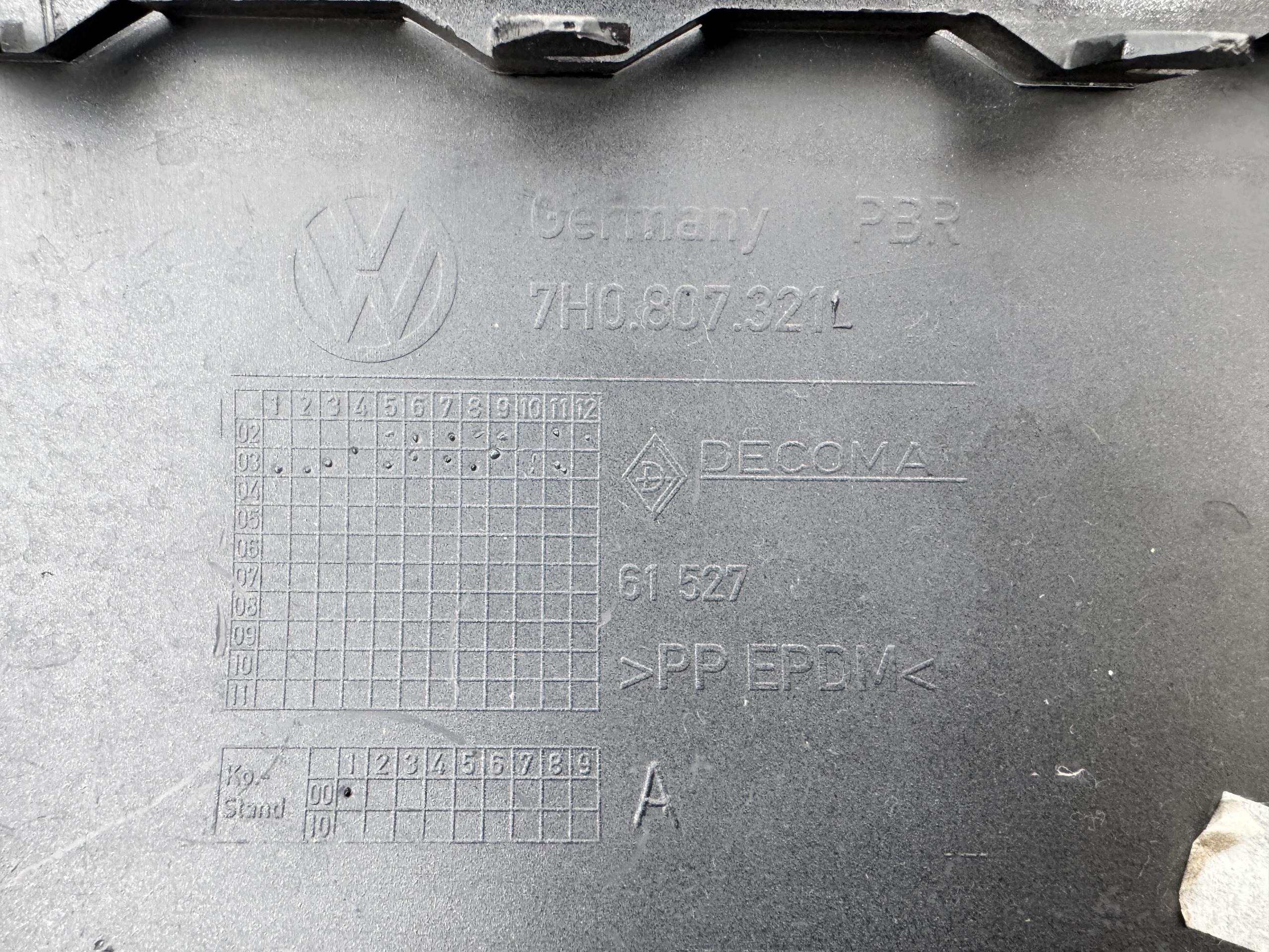 VW TRANSPORTER T5 03- unité d'angle gauche accessoires pare choc arrière noir