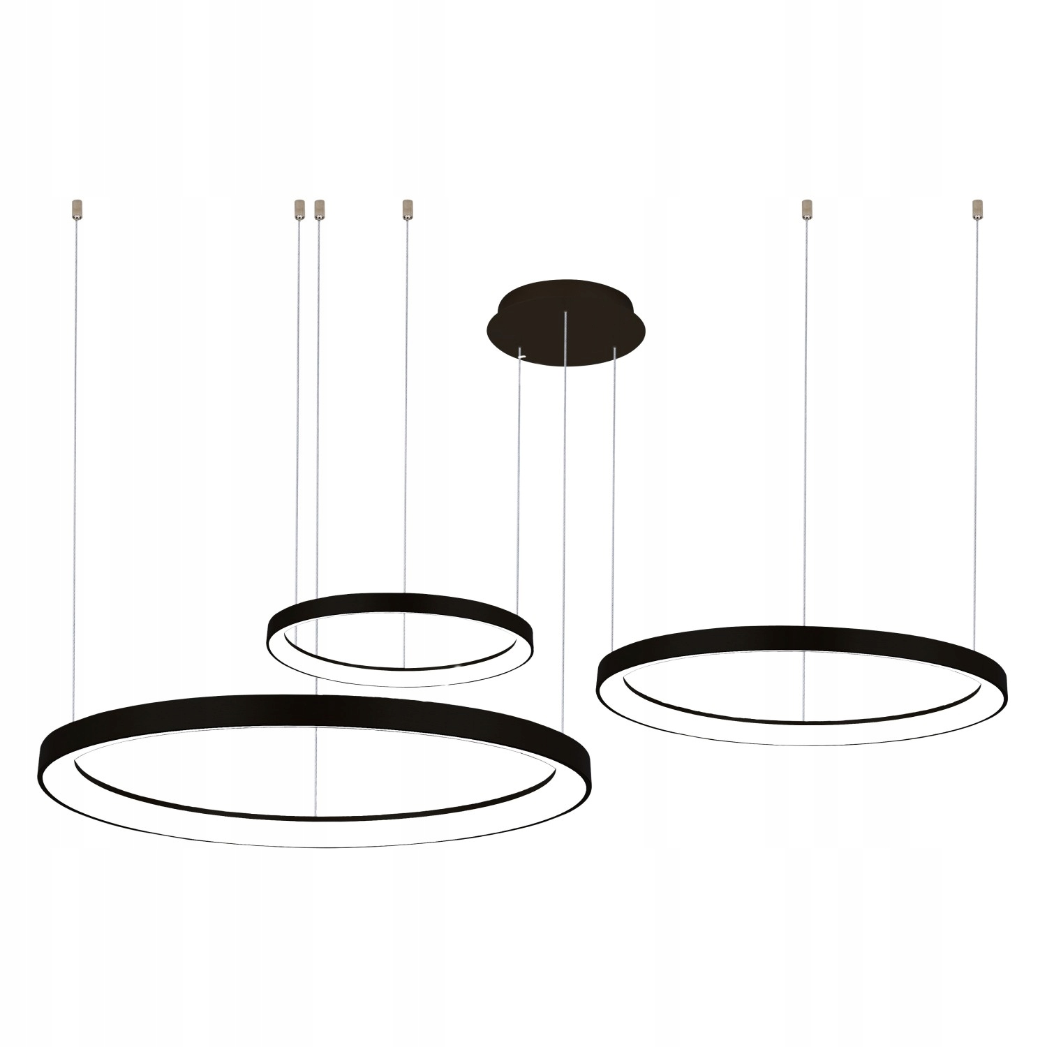 Regulovatelná lampa s hliníkovými ráfky pro vysoké stropy Agnes 6600lm