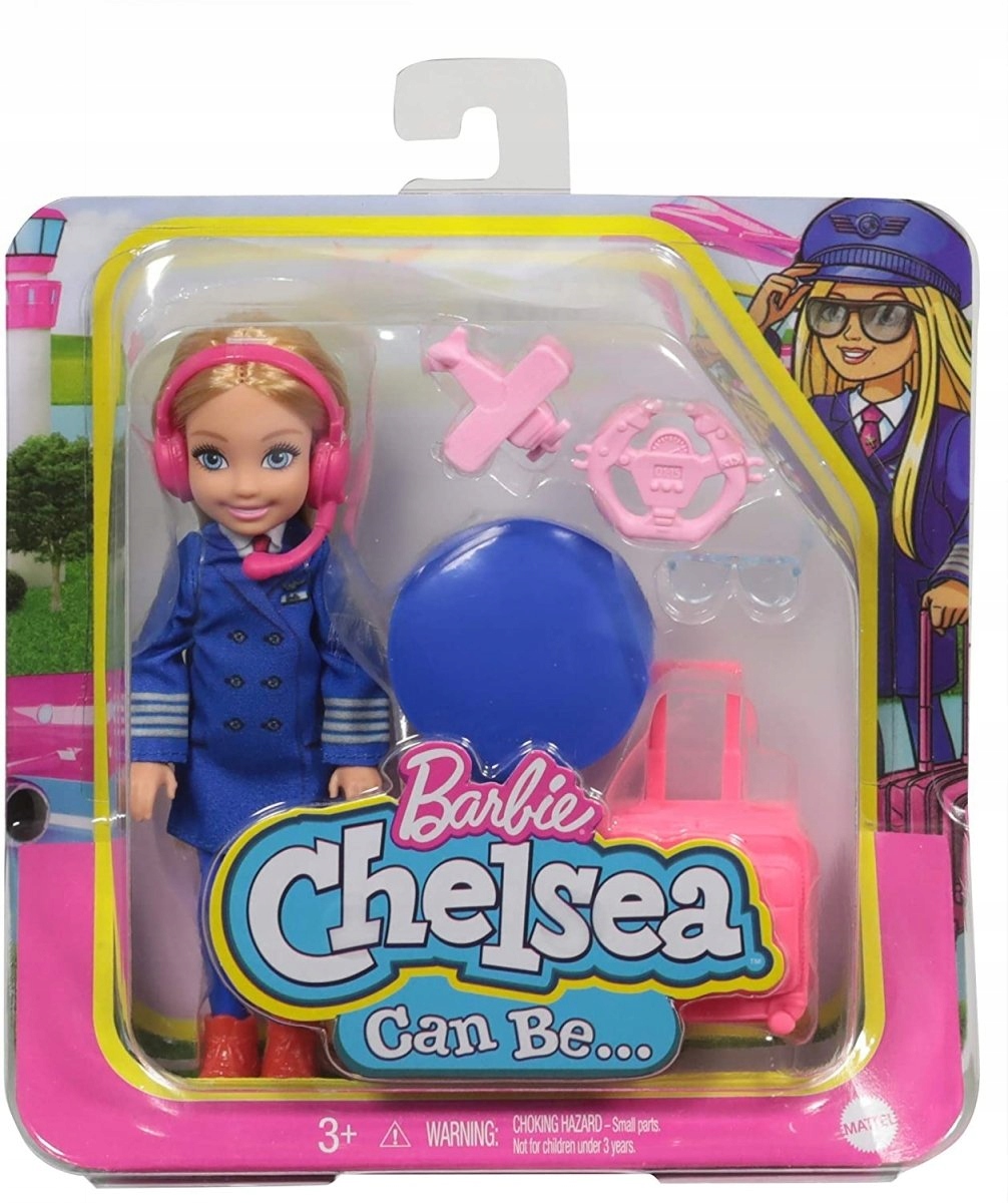 

Barbie Lalka Chelsea Kariera Pilotka Mattel GTN90