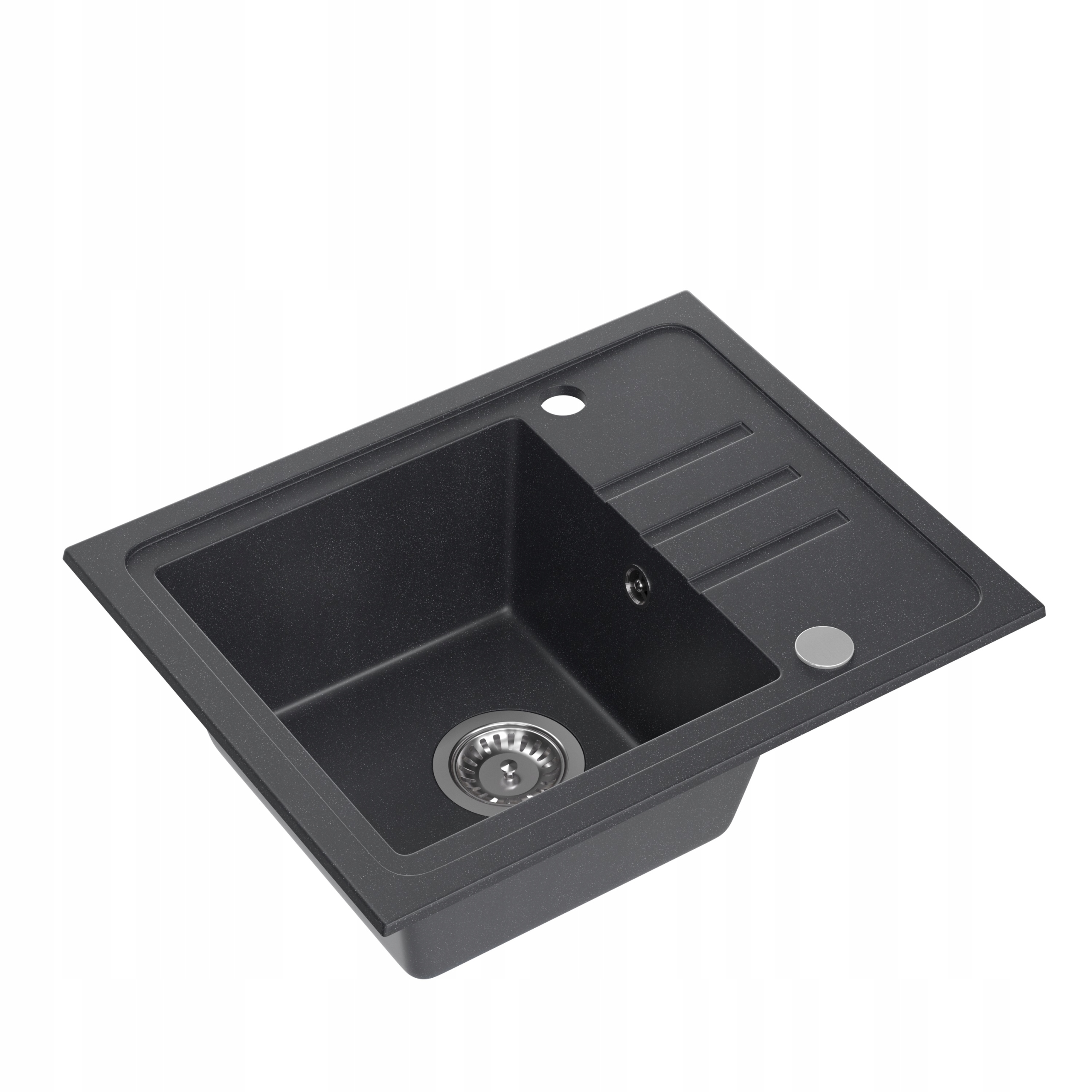 Quadron Ben 116 Granitový dřez Baterie Kate 1 Komora 55x44 cm Černá